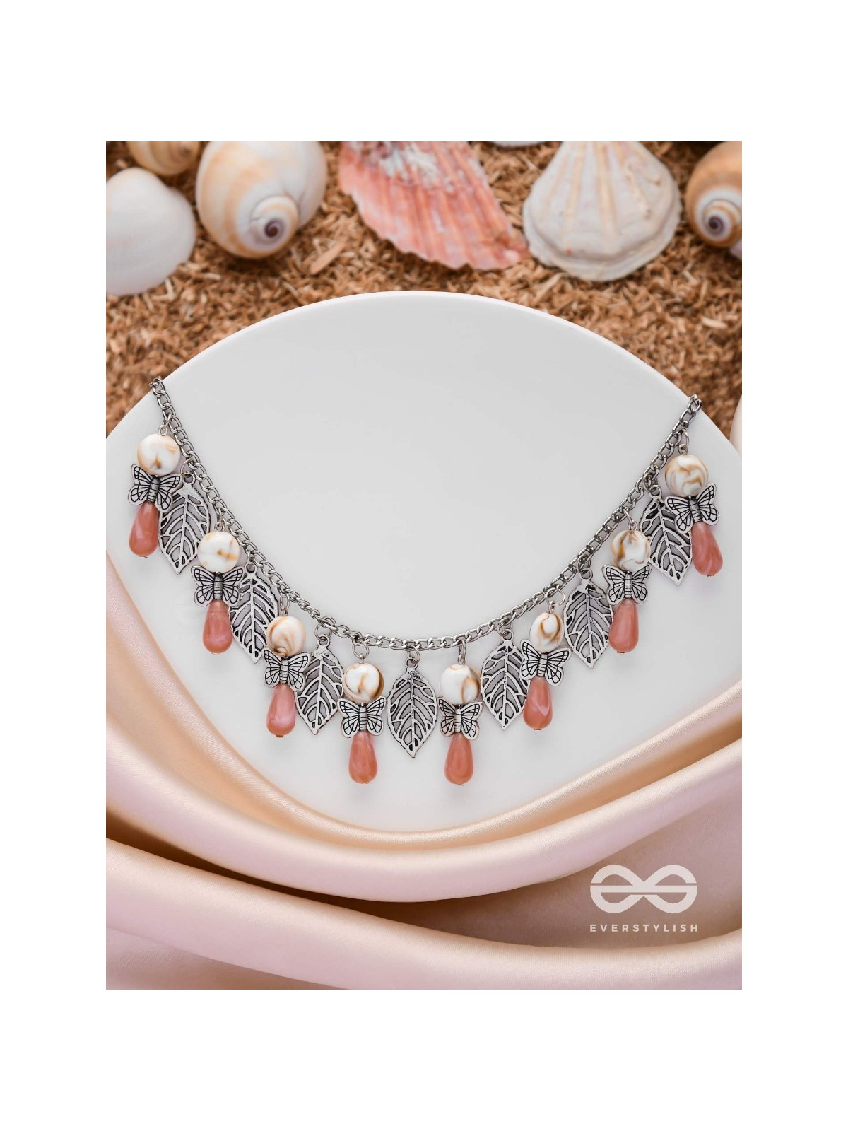 BUTTERFLY GROOVES - STATEMENT SILVER NECKPIECE