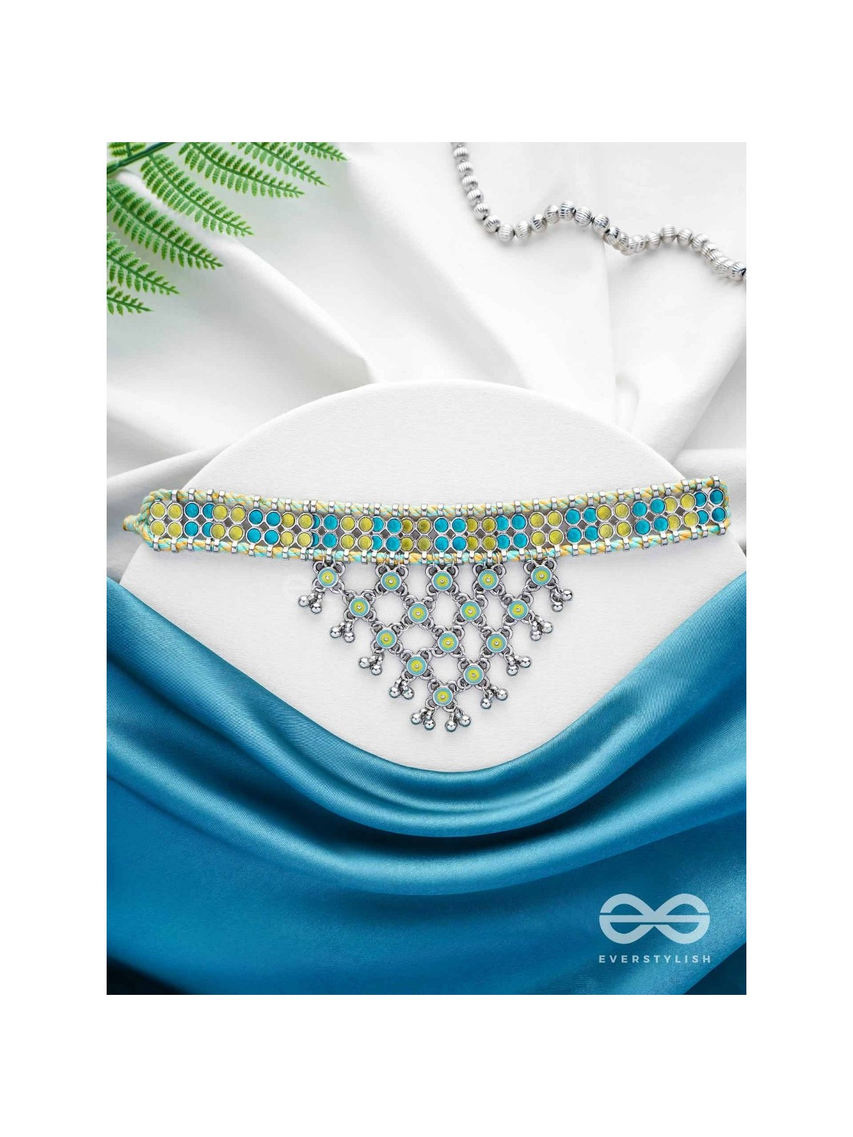 The Celestial Breeze - Statement Oxidised Neckpiece