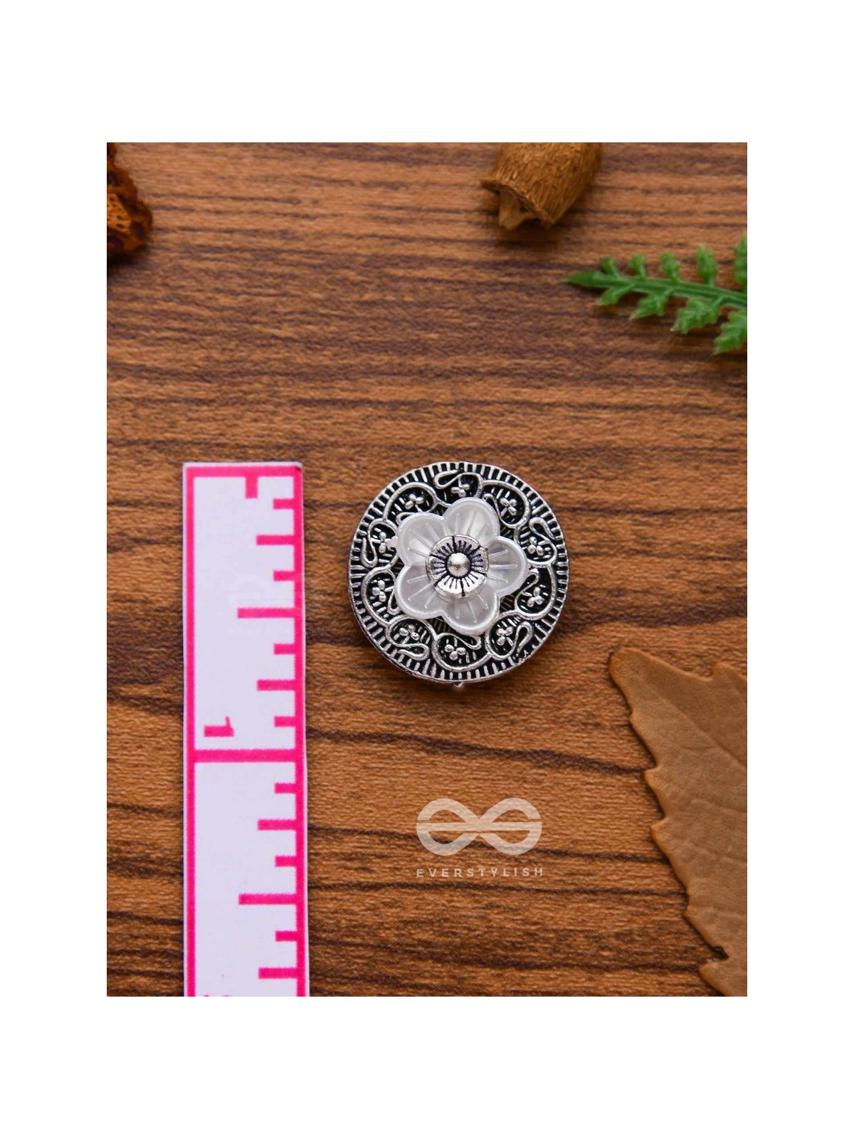 BLOSSOM SPINS - OXIDISED STUD EARRINGS