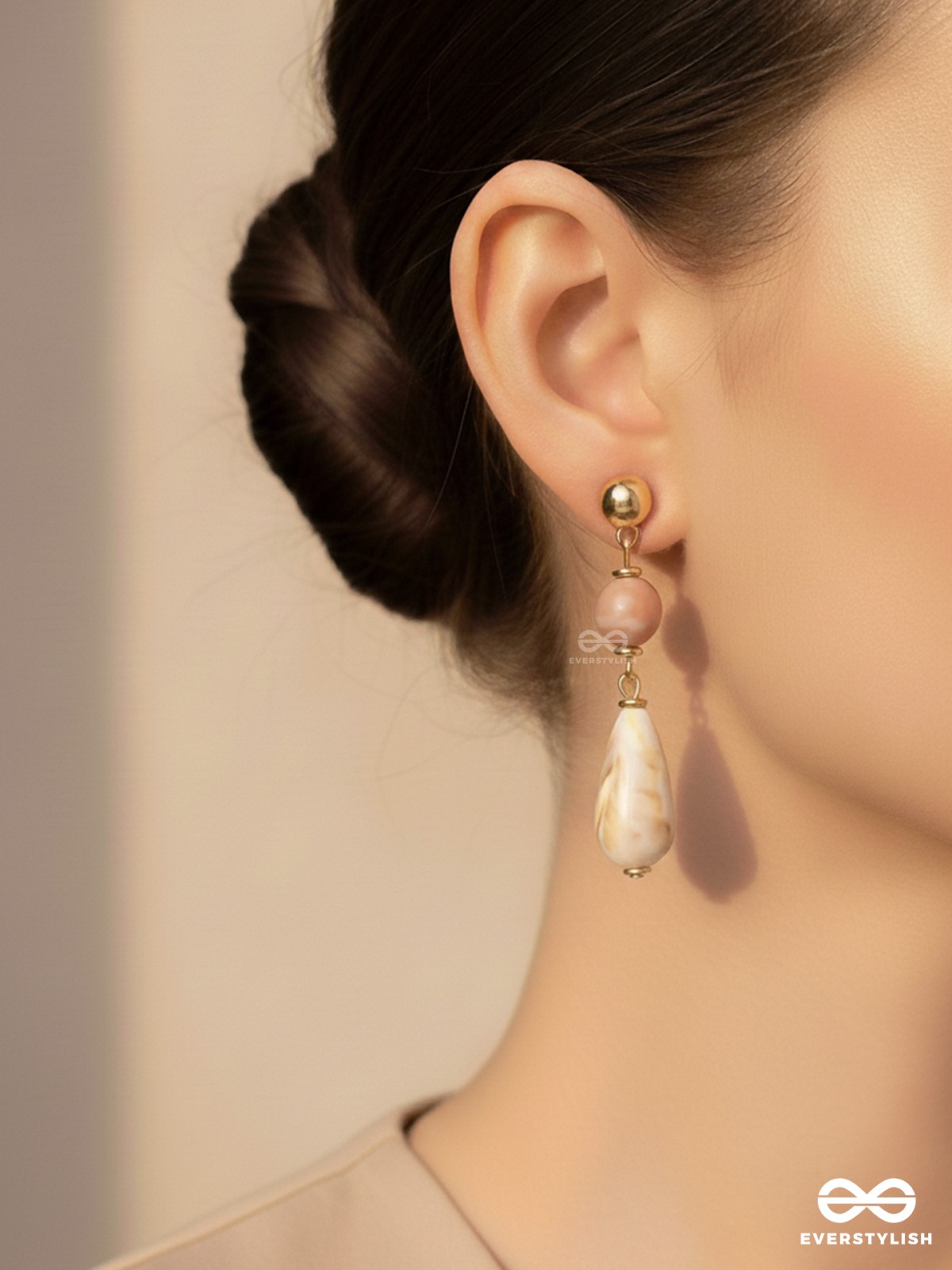 THE COASTAL DUNES - GOLDEN EMBELLISHED EARRINGS