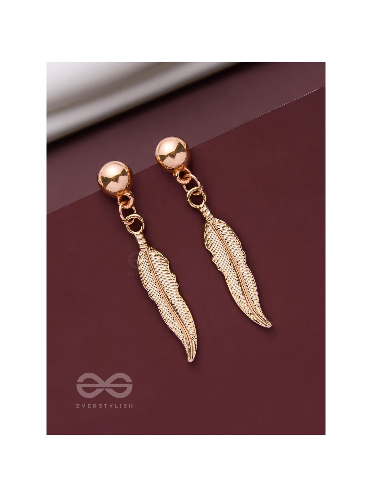 LEAPING LEAVES - GOLDEN DROP EARRINGS