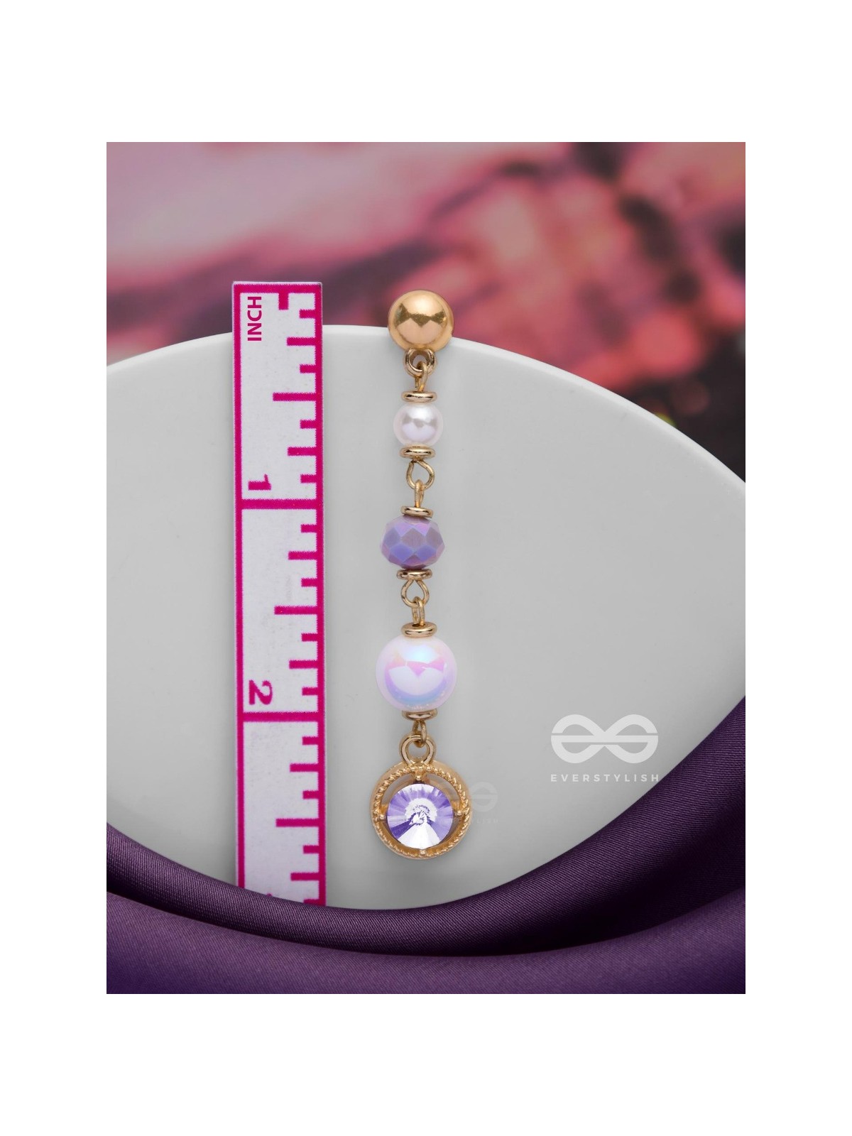 THE CELESTIAL SPINS - GOLDEN EMBELLISHED EARRINGS