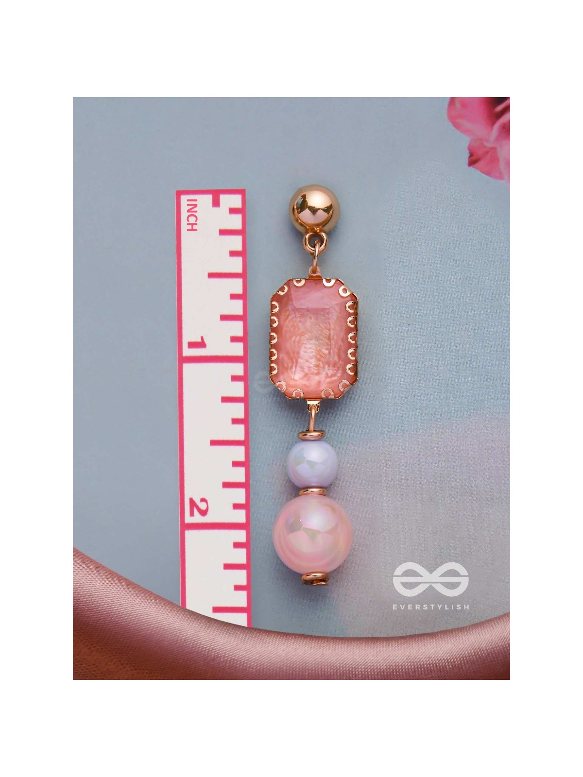 THE SPRING SKIES - GOLDEN EMBELLISHED EARRINGS