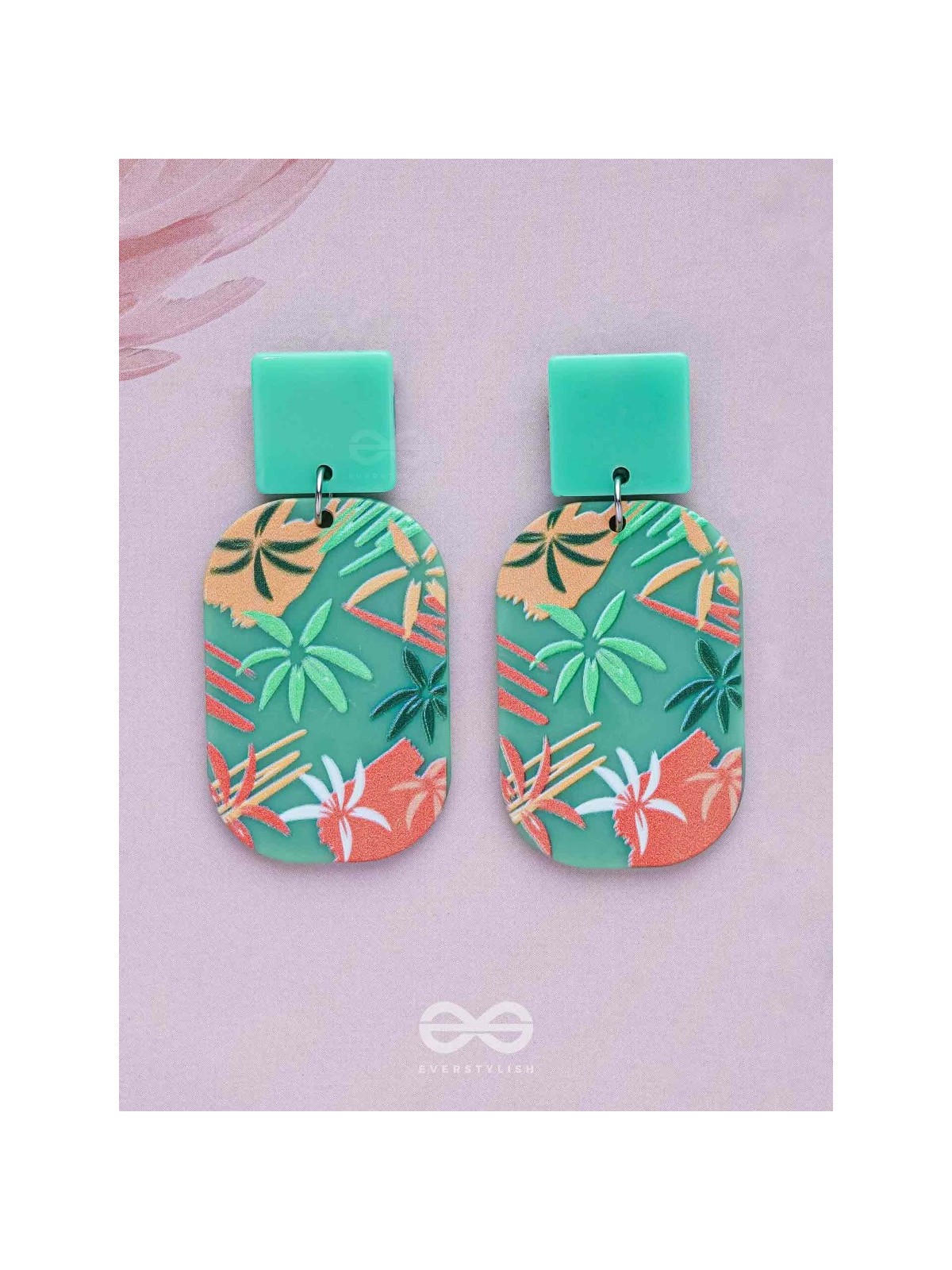 MYSTILEAF MARVELSCAPE - MULTICOLOR ACRYLIC EARRINGS