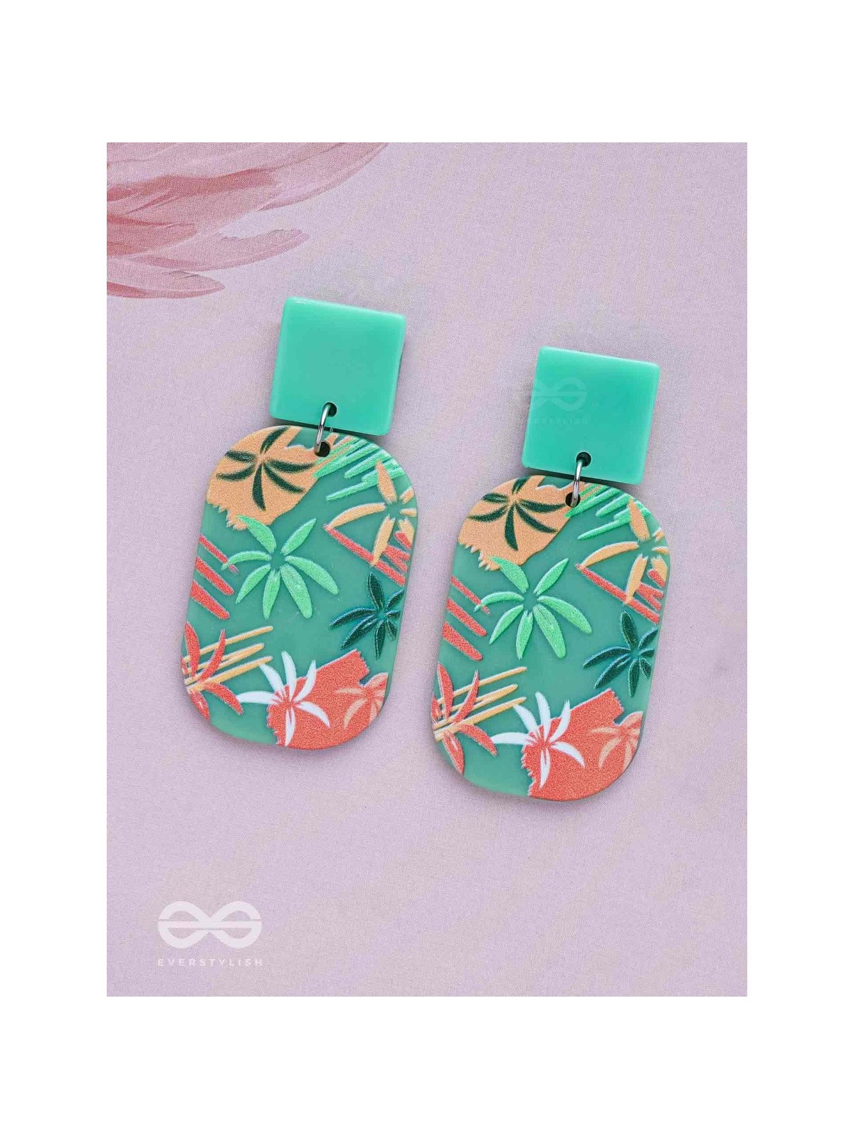 MYSTILEAF MARVELSCAPE - MULTICOLOR ACRYLIC EARRINGS