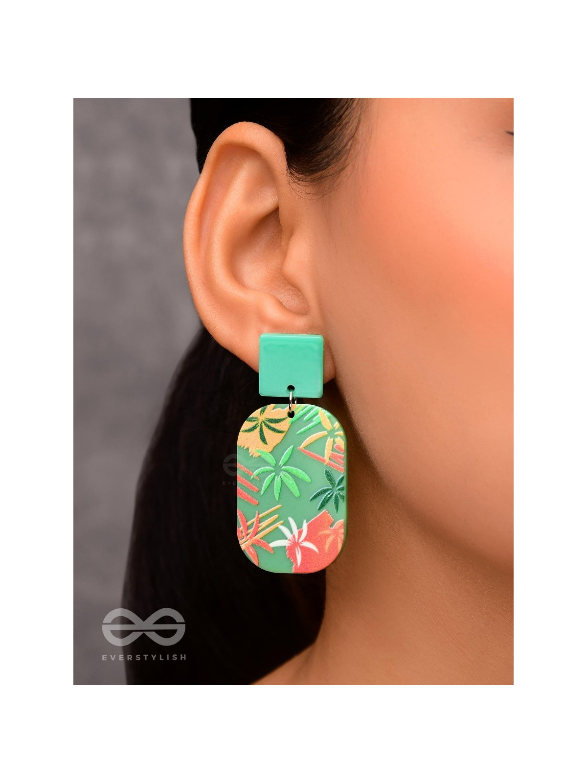 MYSTILEAF MARVELSCAPE - MULTICOLOR ACRYLIC EARRINGS