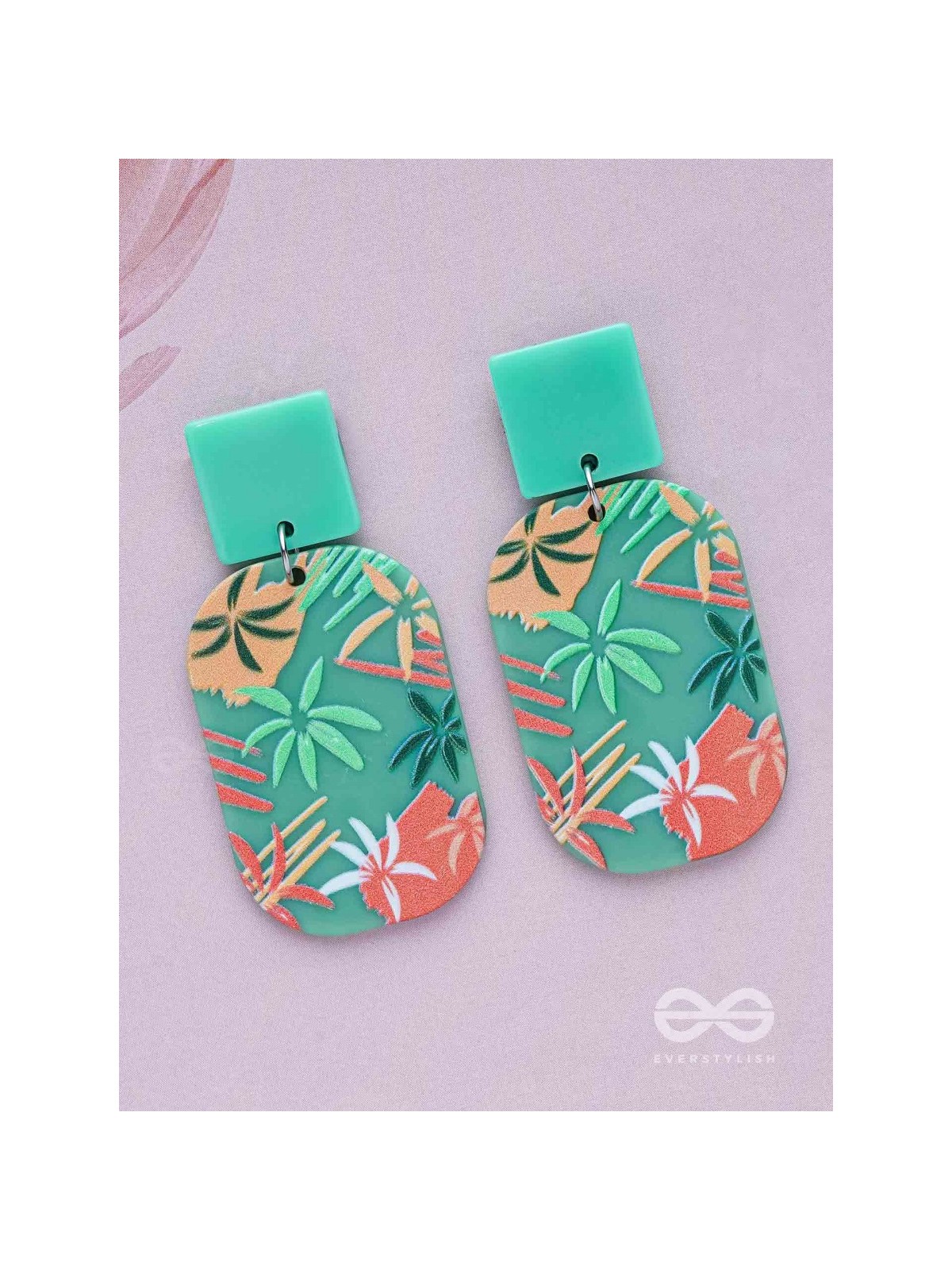 MYSTILEAF MARVELSCAPE - MULTICOLOR ACRYLIC EARRINGS