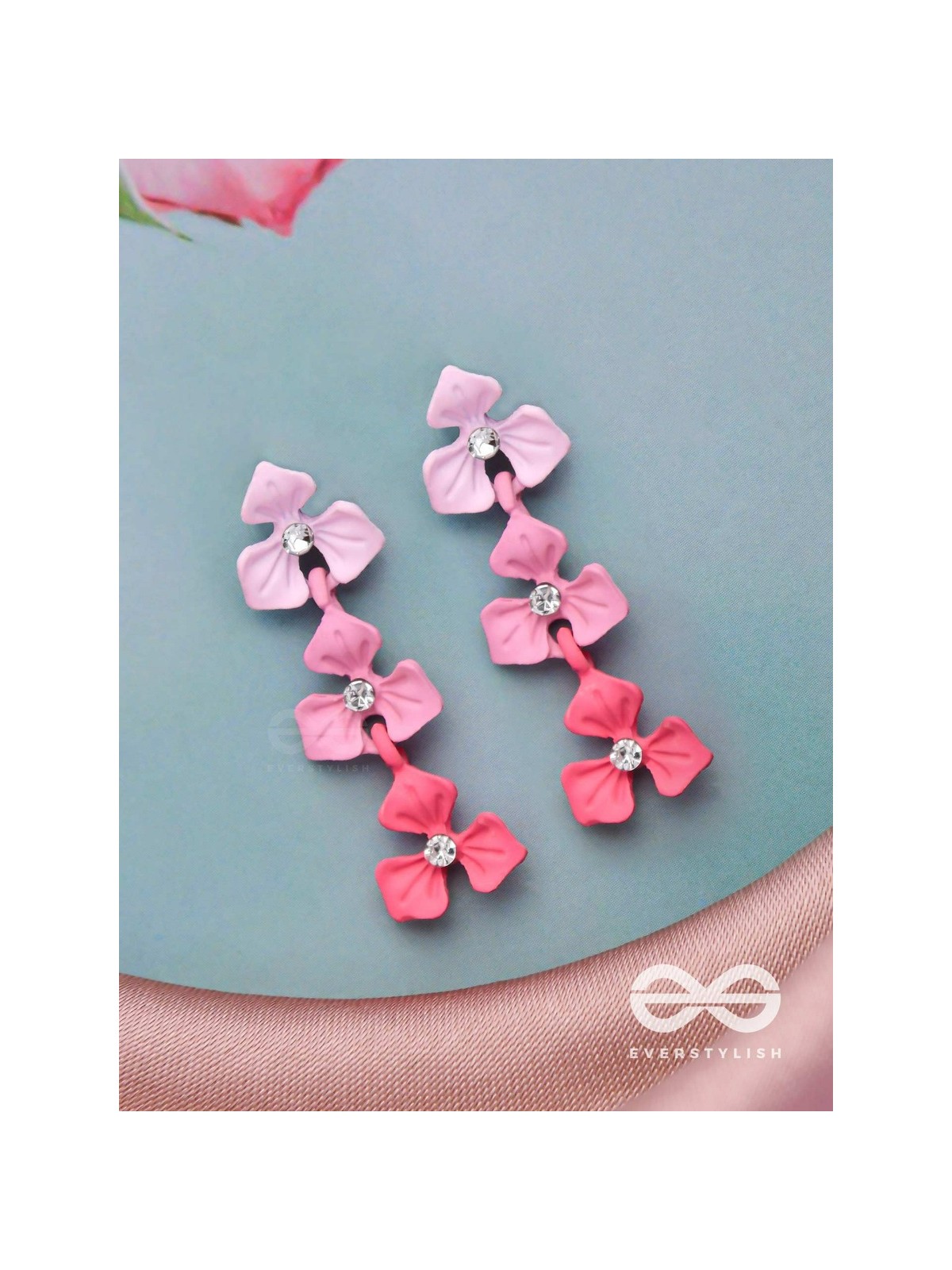 THE CHERRY BLOSSOMS - ELEGANT ACRYLIC EARRINGS