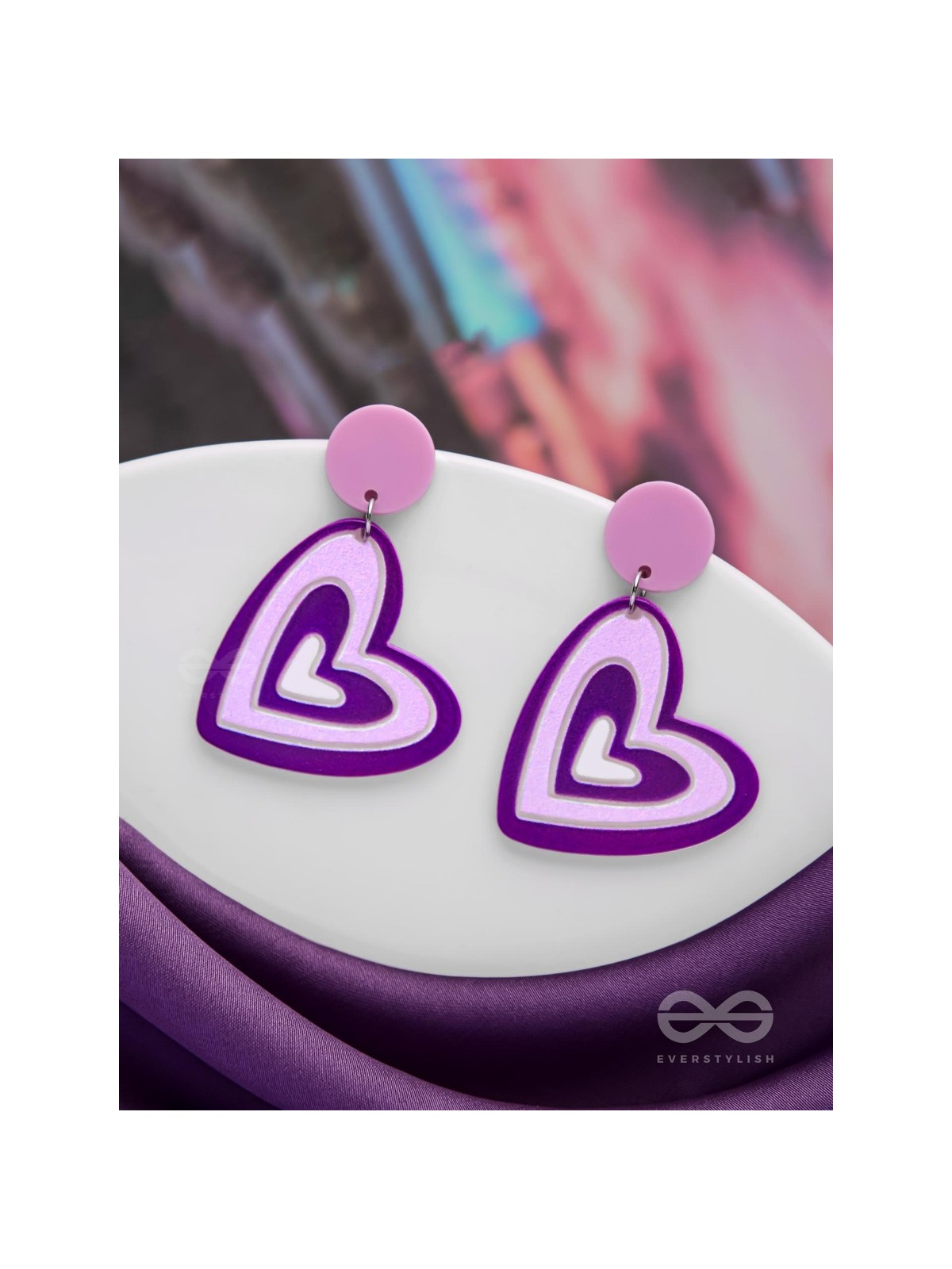 THE LILAC LOVE - CASUAL ACRYLIC EARRINGS