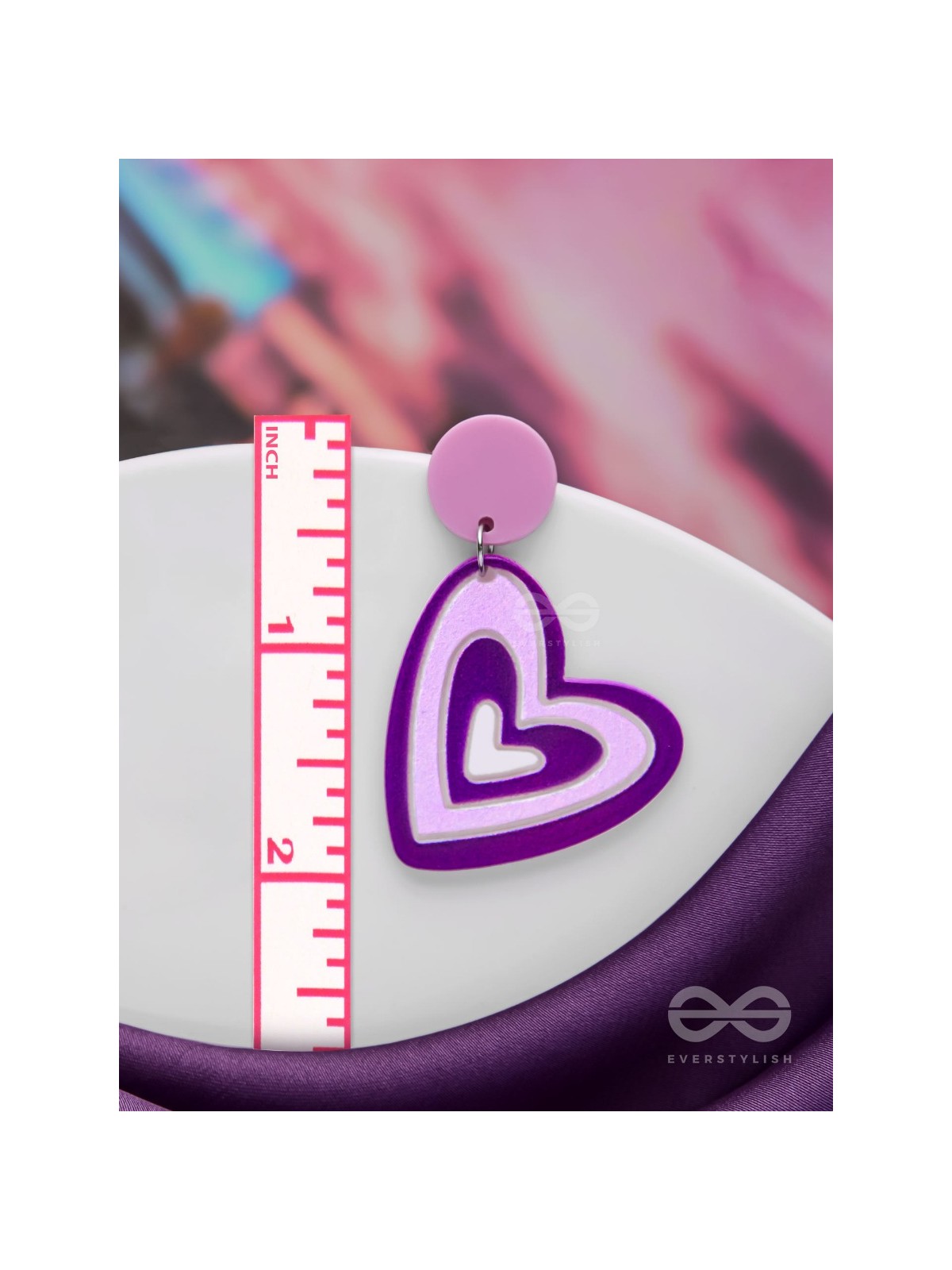 THE LILAC LOVE - CASUAL ACRYLIC EARRINGS