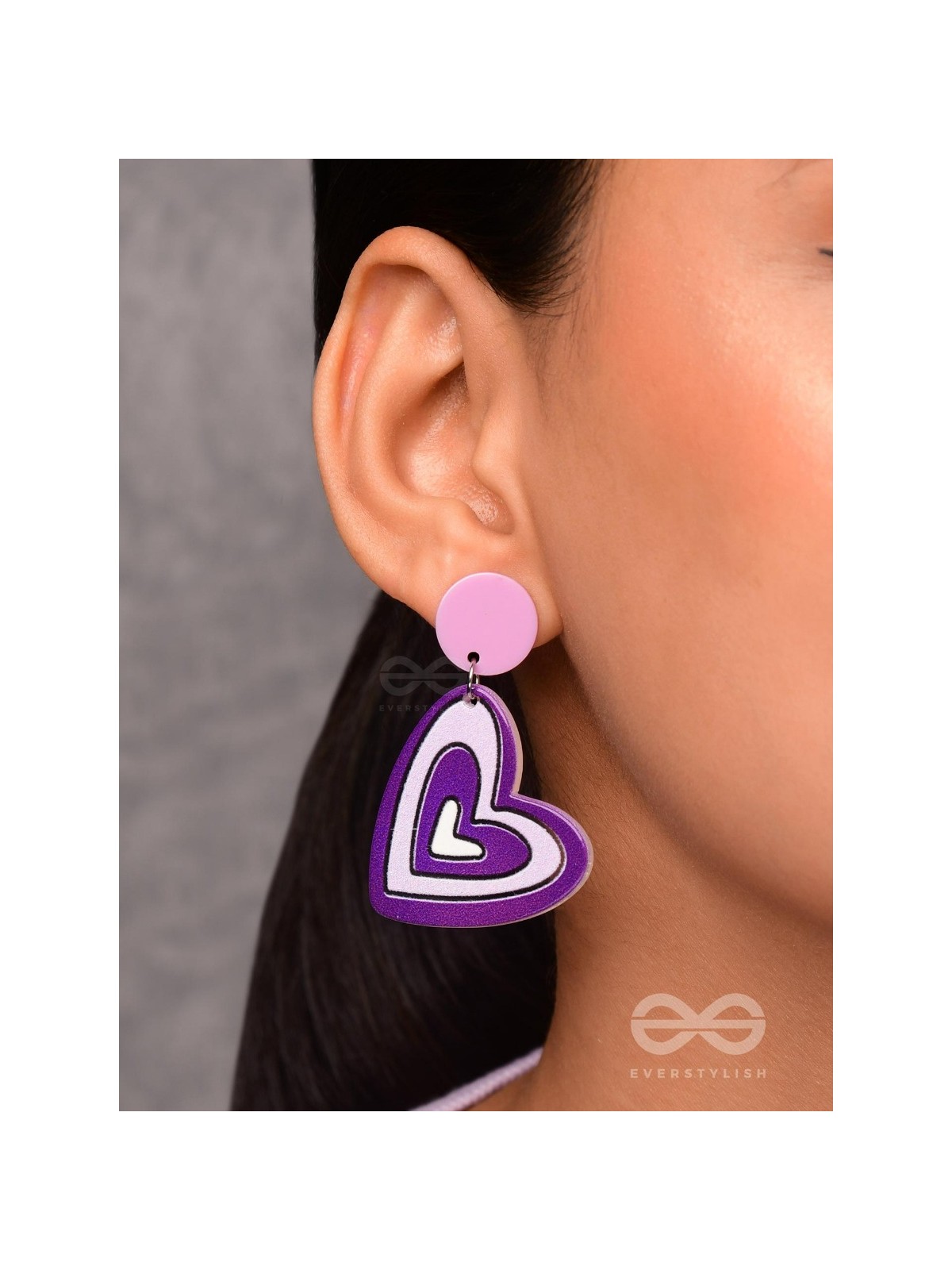 THE LILAC LOVE - CASUAL ACRYLIC EARRINGS
