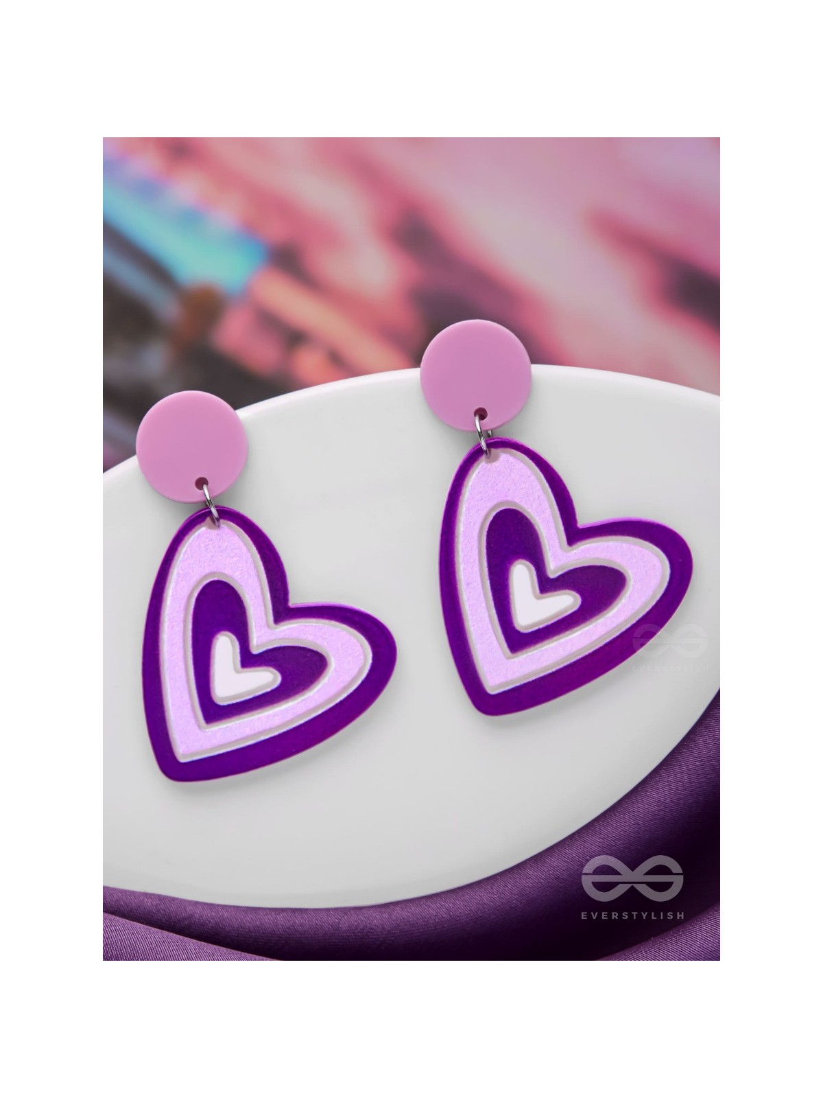 THE LILAC LOVE - CASUAL ACRYLIC EARRINGS