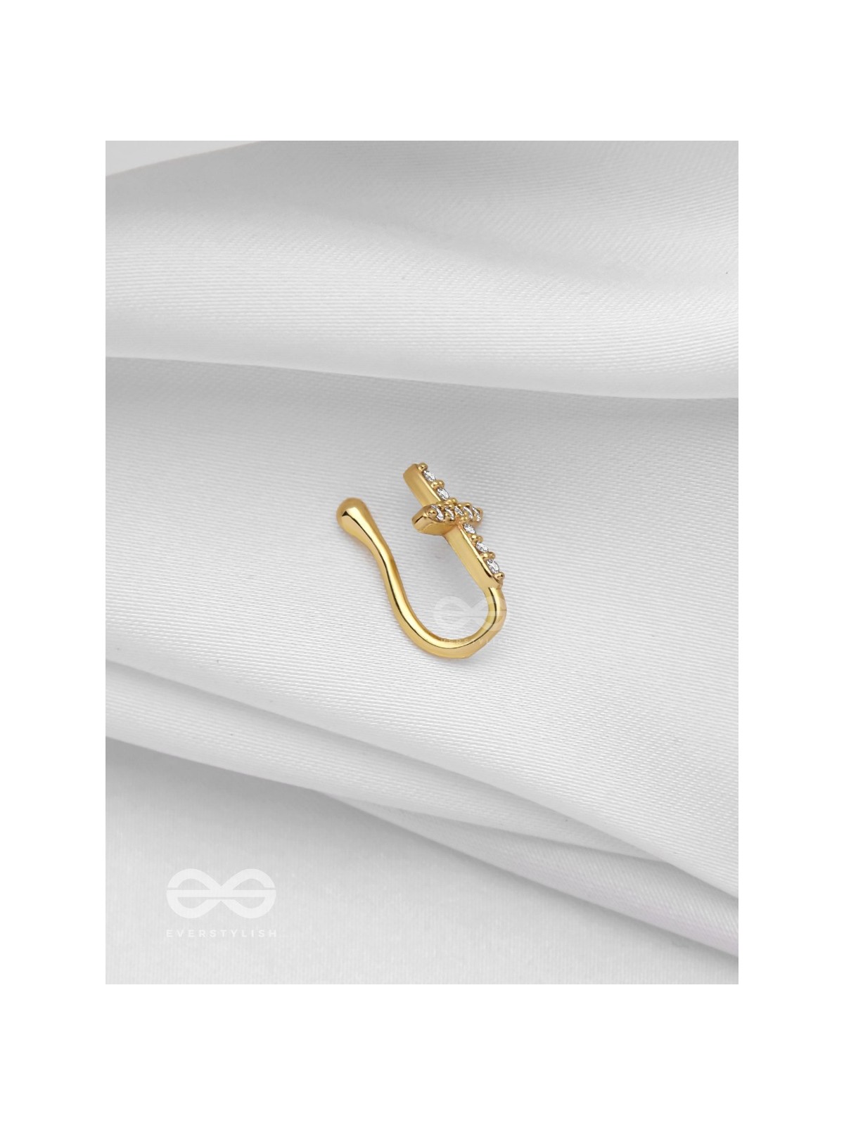 HEAVENLY HARMONY  - GOLDEN CZ NOSERING (NON-PIERCING)