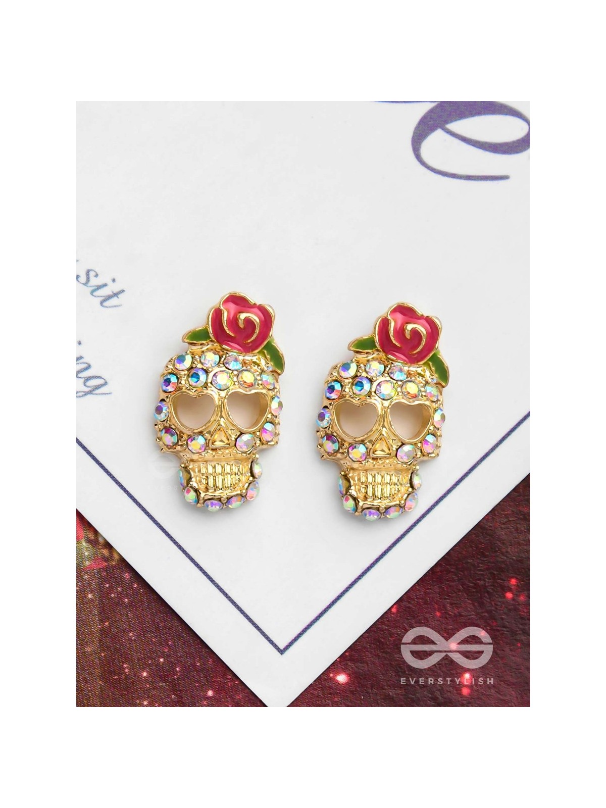 SATAN SUNDAE - GOLDEN EMBELLISHED EARRINGS