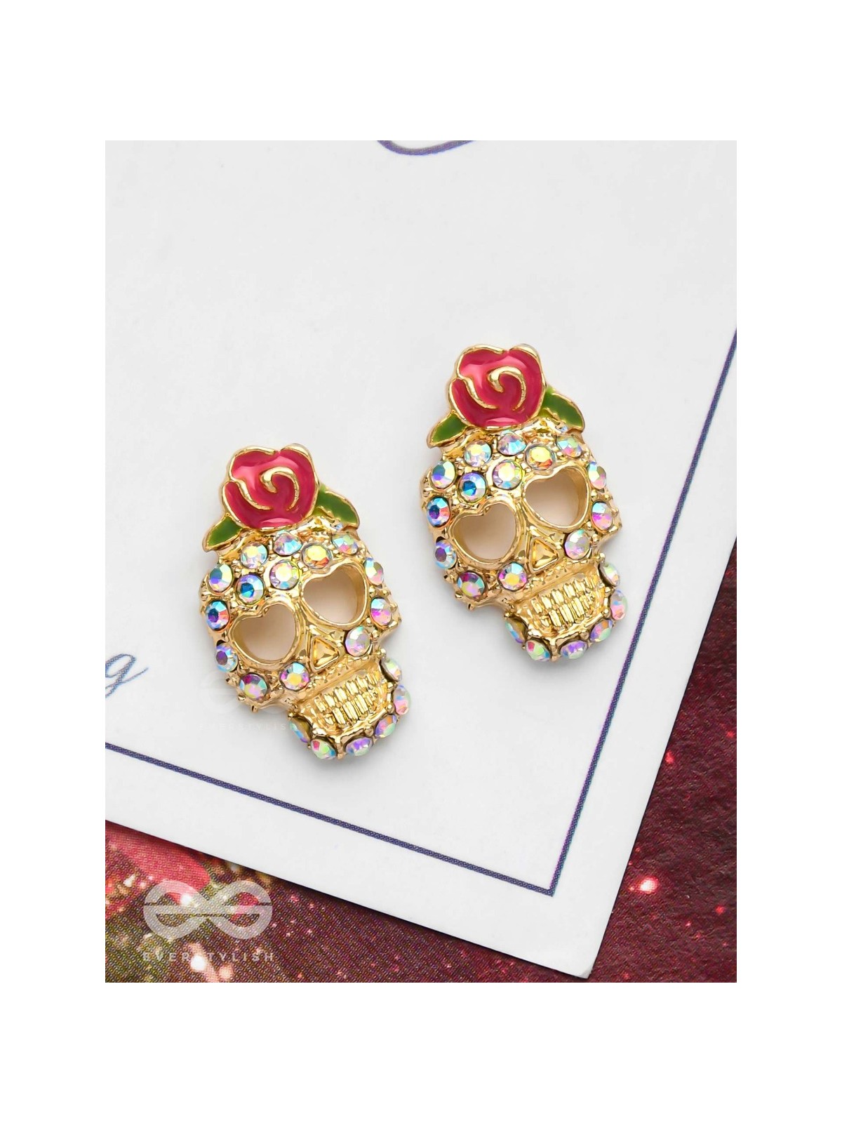 SATAN SUNDAE - GOLDEN EMBELLISHED EARRINGS