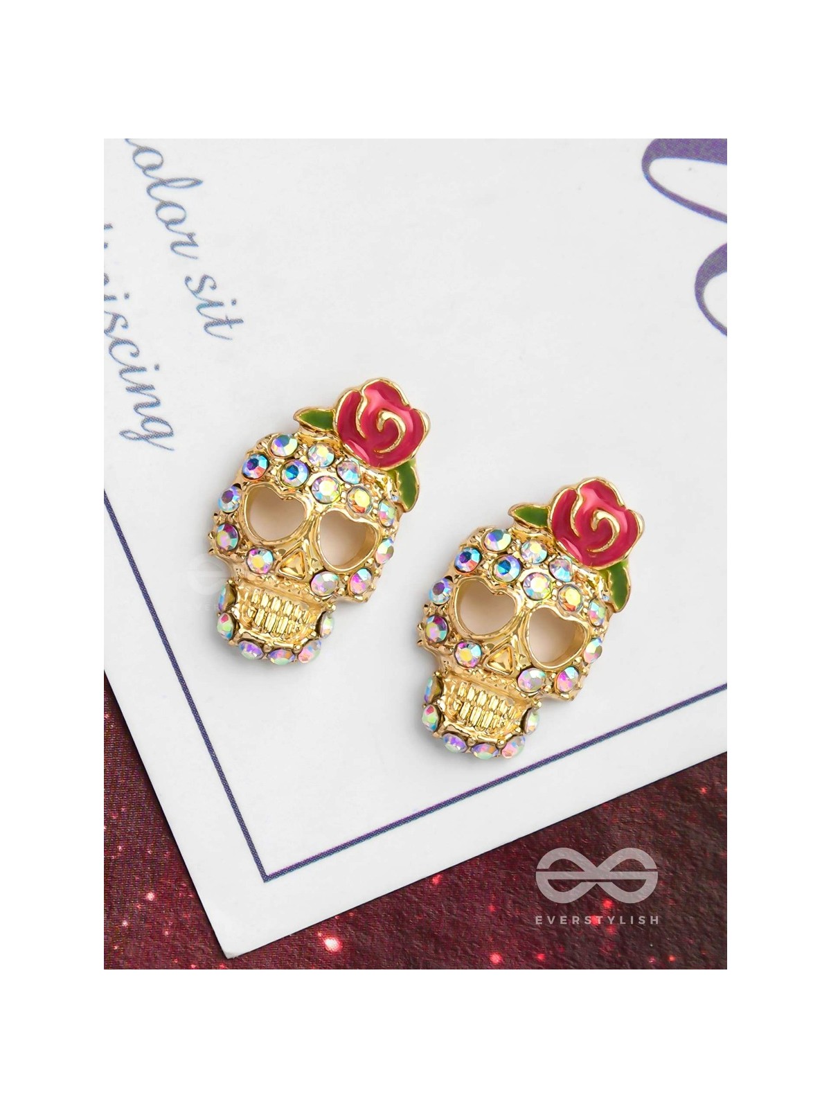 SATAN SUNDAE - GOLDEN EMBELLISHED EARRINGS