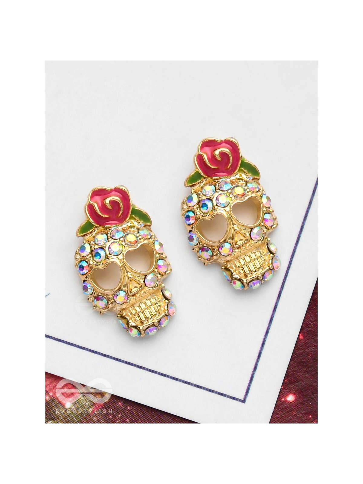 SATAN SUNDAE - GOLDEN EMBELLISHED EARRINGS