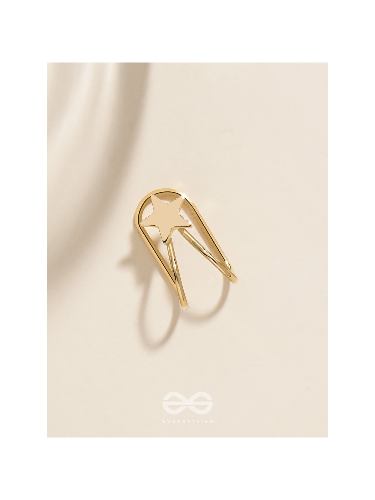 COSMIC STARSHINE  - GOLDEN EMBELLISHED EARCUFF (one ear)