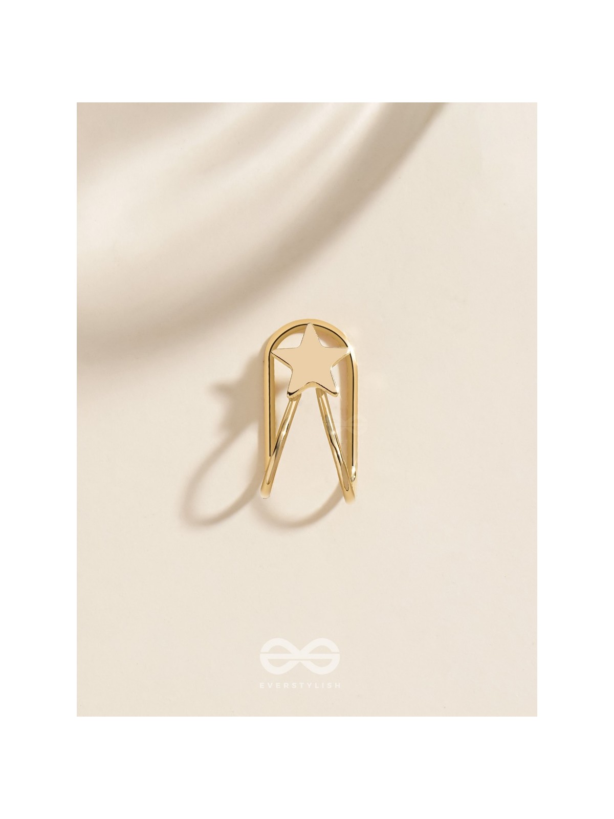 COSMIC STARSHINE  - GOLDEN EMBELLISHED EARCUFF (one ear)