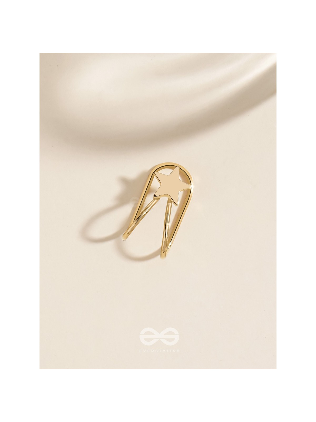 COSMIC STARSHINE  - GOLDEN EMBELLISHED EARCUFF (one ear)