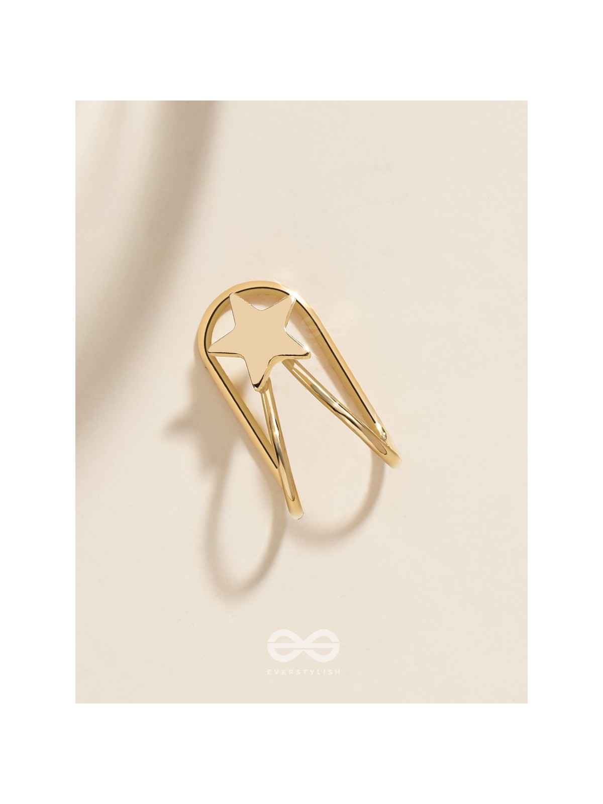 COSMIC STARSHINE  - GOLDEN EMBELLISHED EARCUFF (one ear)