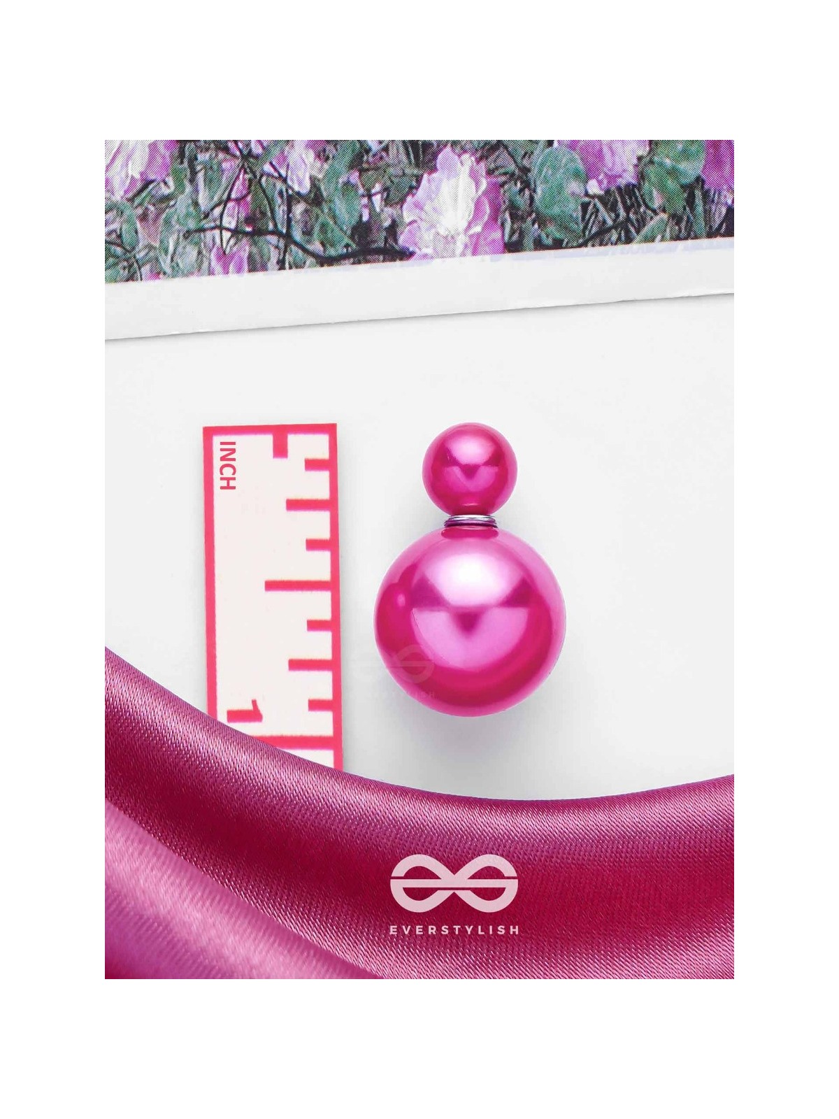 GIGGLES & GLITTERS - PINK PEARLS STUD EARRINGS