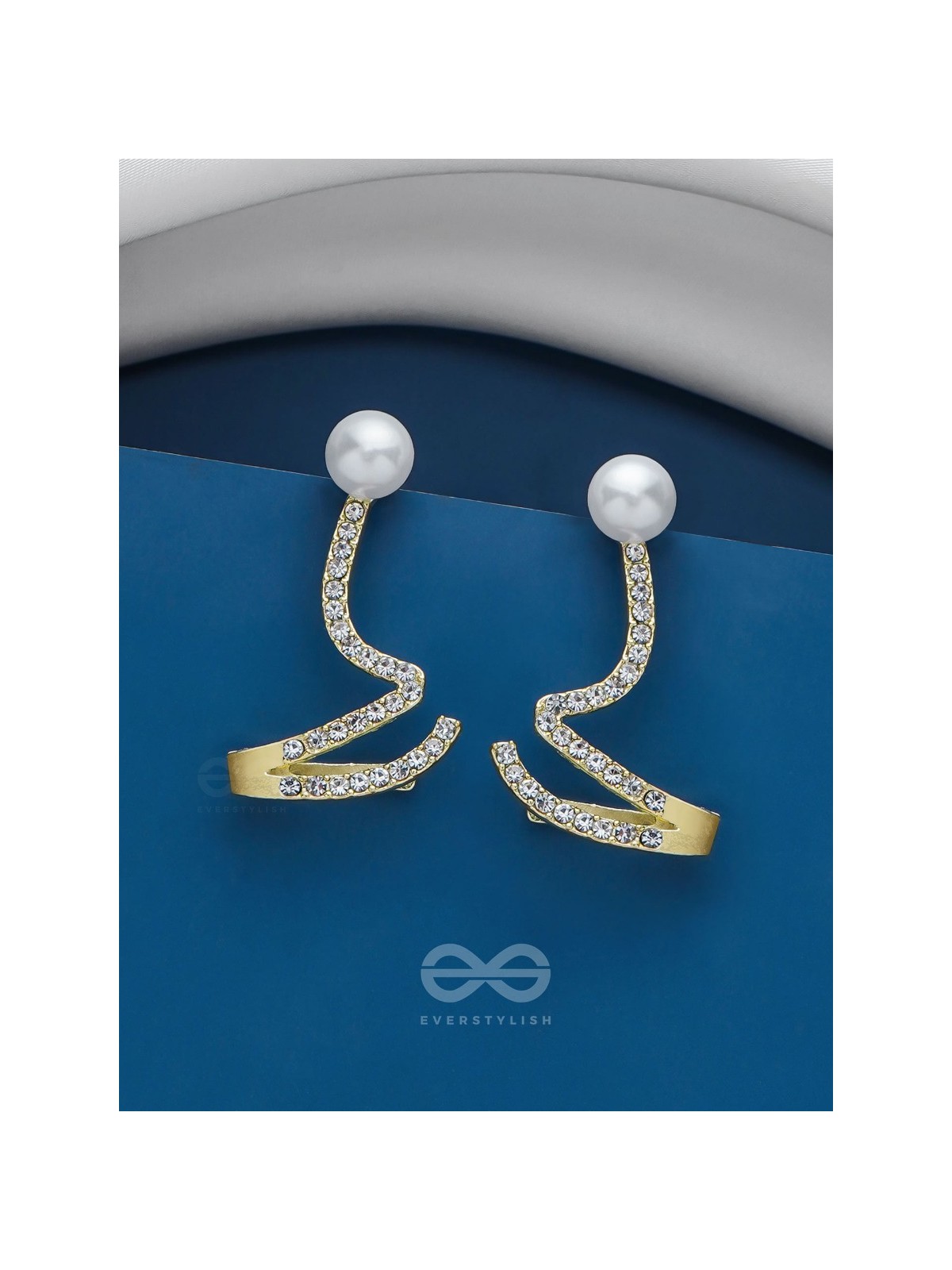 TWIST-N-TURN TREASURES - GOLDEN EMBELLISHED EARRING