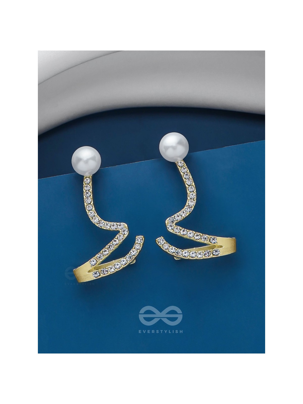 TWIST-N-TURN TREASURES - GOLDEN EMBELLISHED EARRING