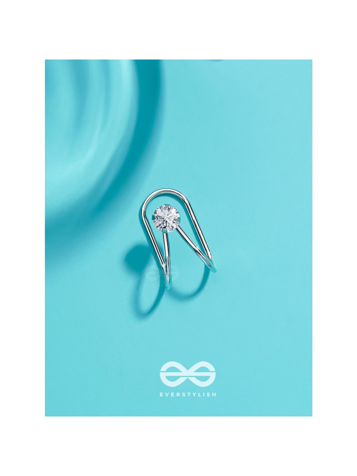 EVERMORE GEM GLEAM - SILVER EMBELLISHED EARCUFF