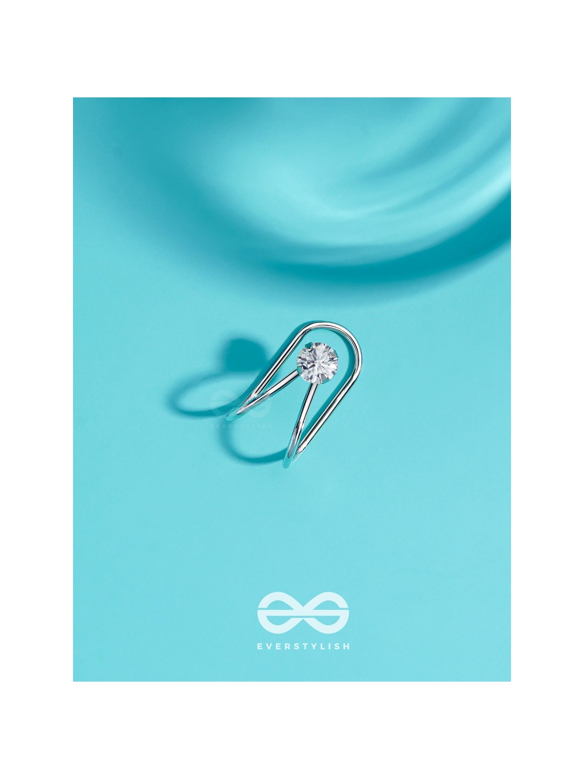 EVERMORE GEM GLEAM - SILVER EMBELLISHED EARCUFF
