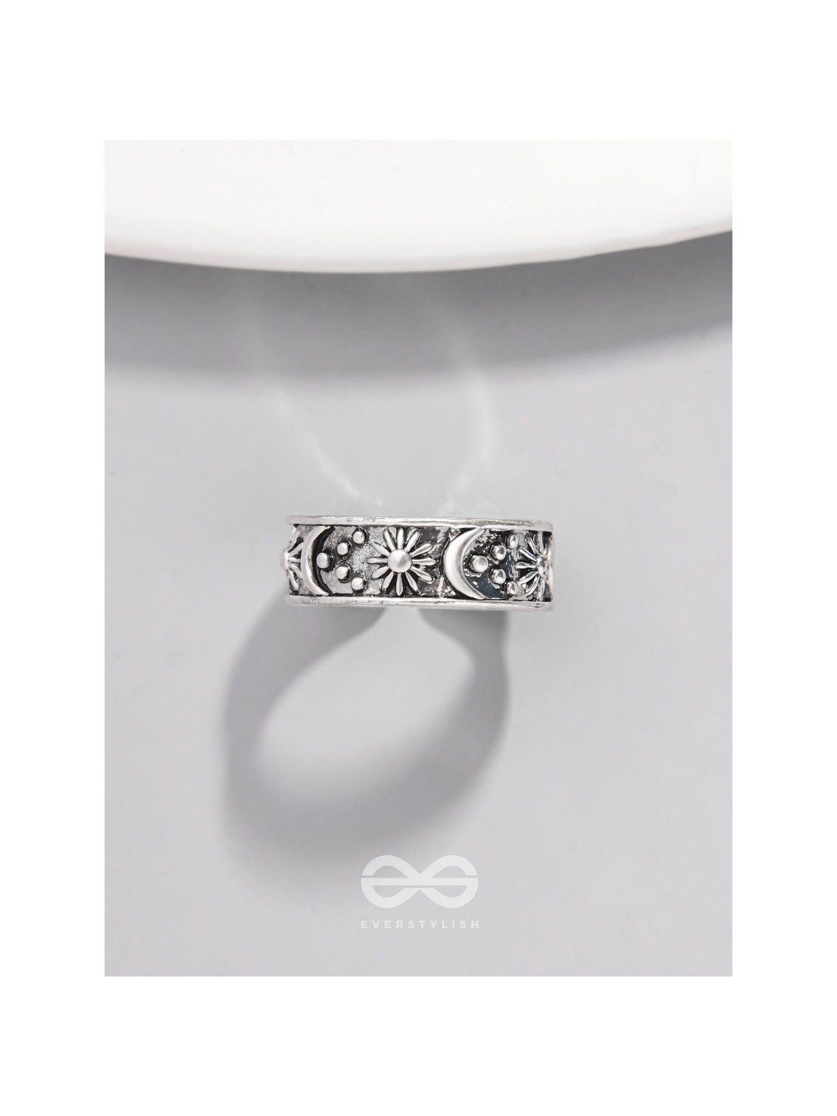 CELESTIAL LEGACY - STATEMENT SILVER RING (ADJUSTABLE)