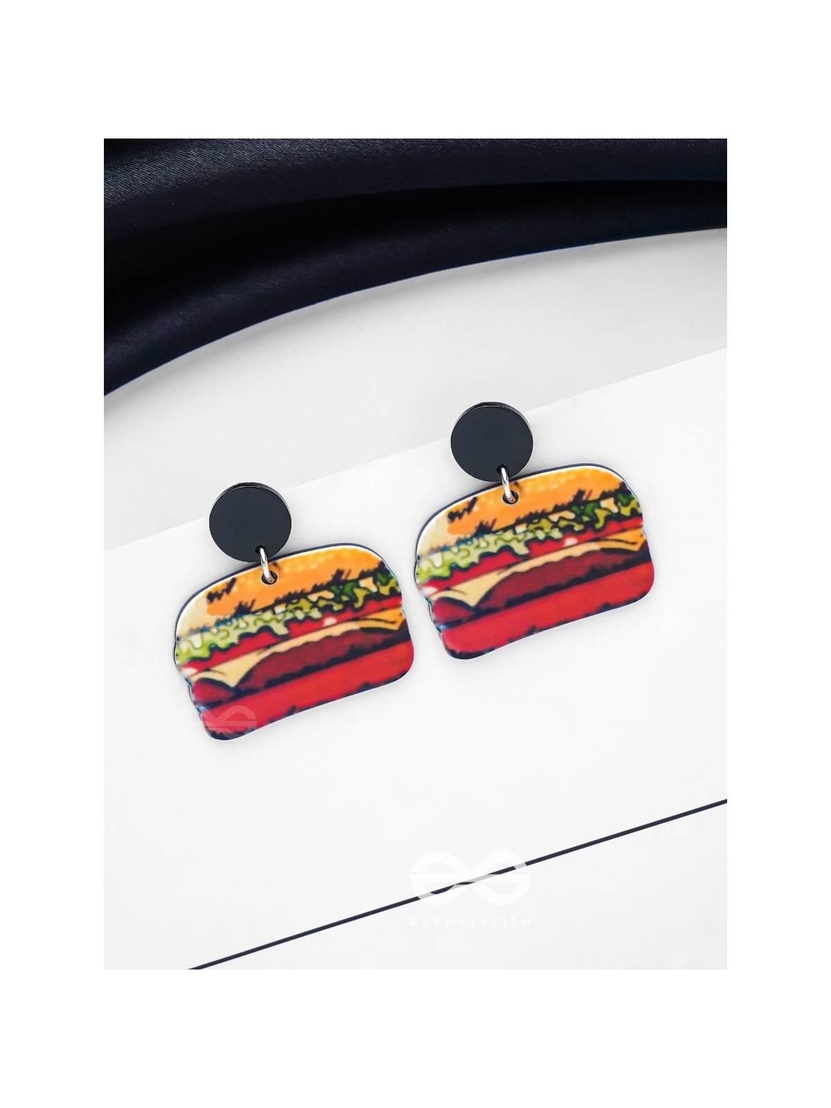 THE BUNBELIEVABLE BITE - STATEMENT ACRYLIC EARRINGS