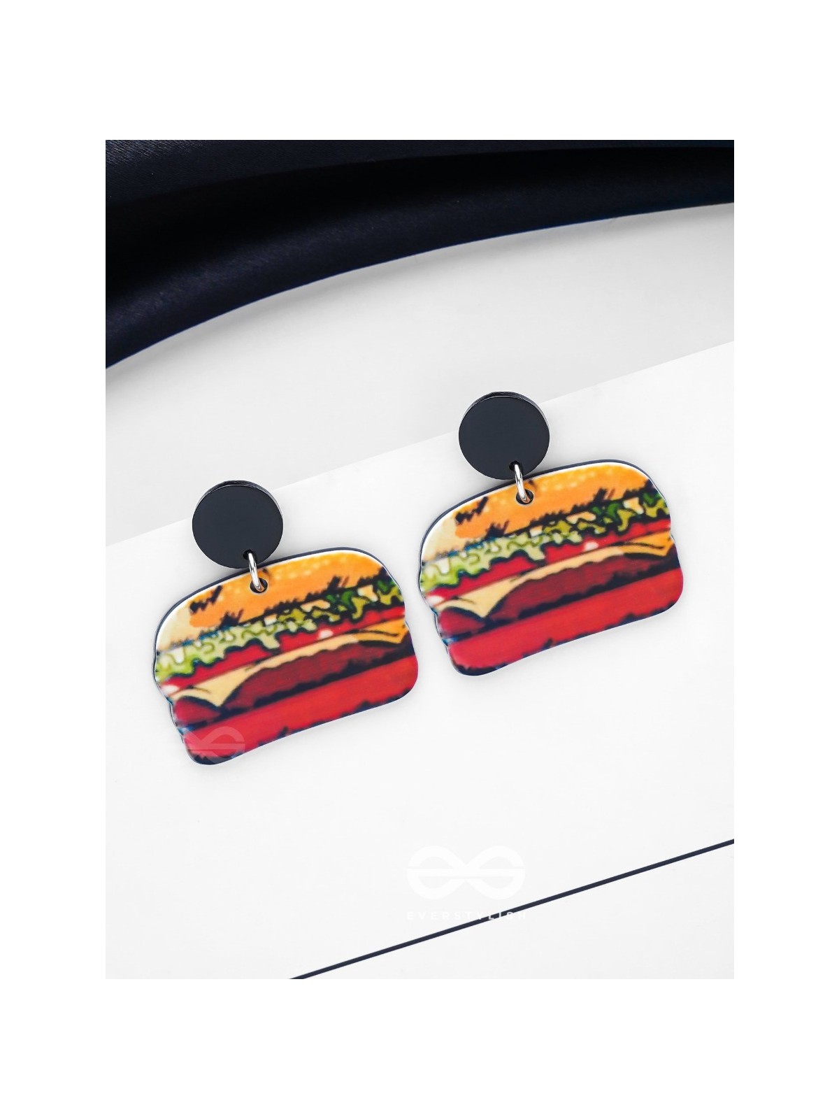 THE BUNBELIEVABLE BITE - STATEMENT ACRYLIC EARRINGS