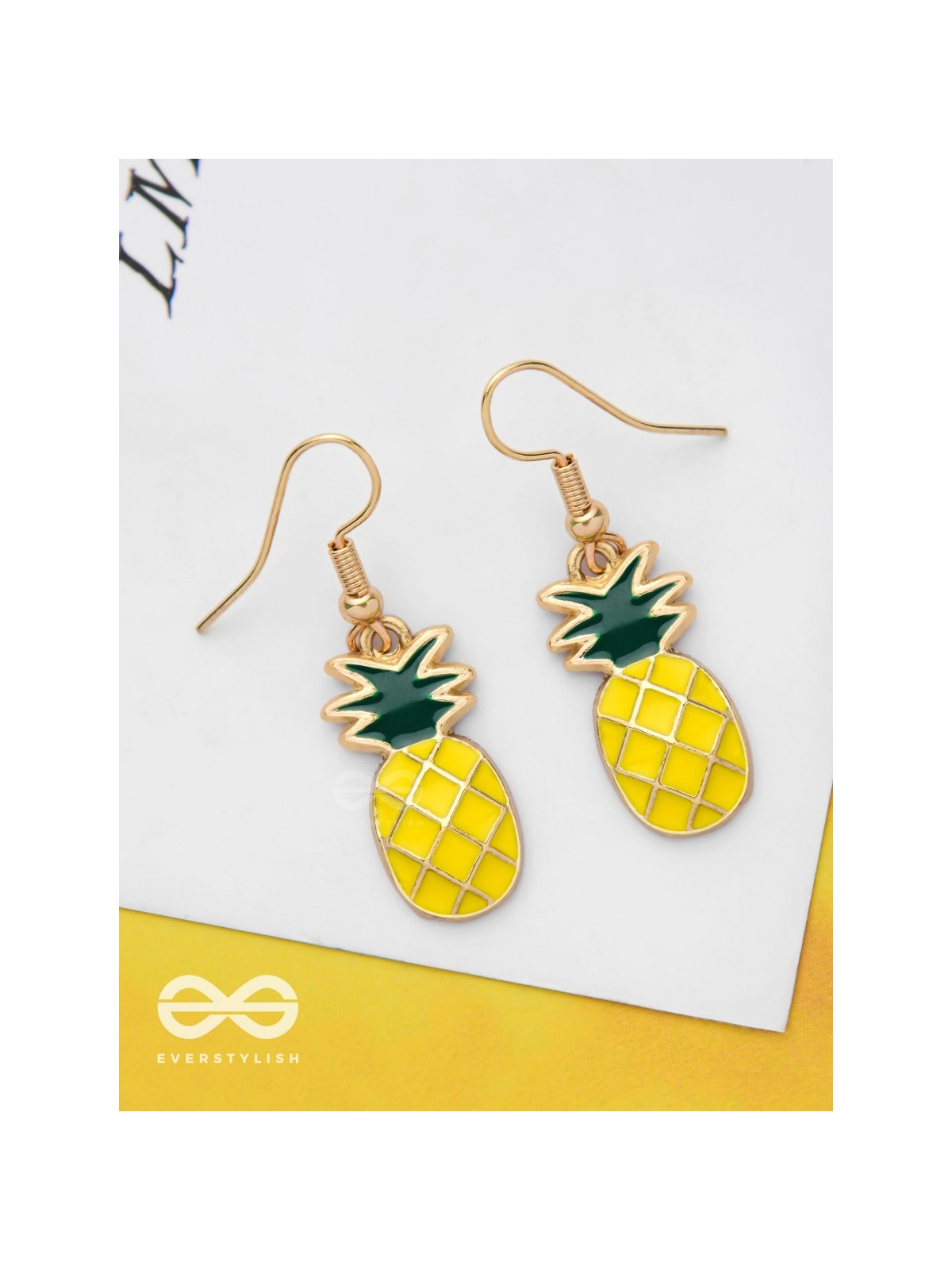 PINEAPPLE POPS - GOLDEN EMBELLISHED EARRINGS