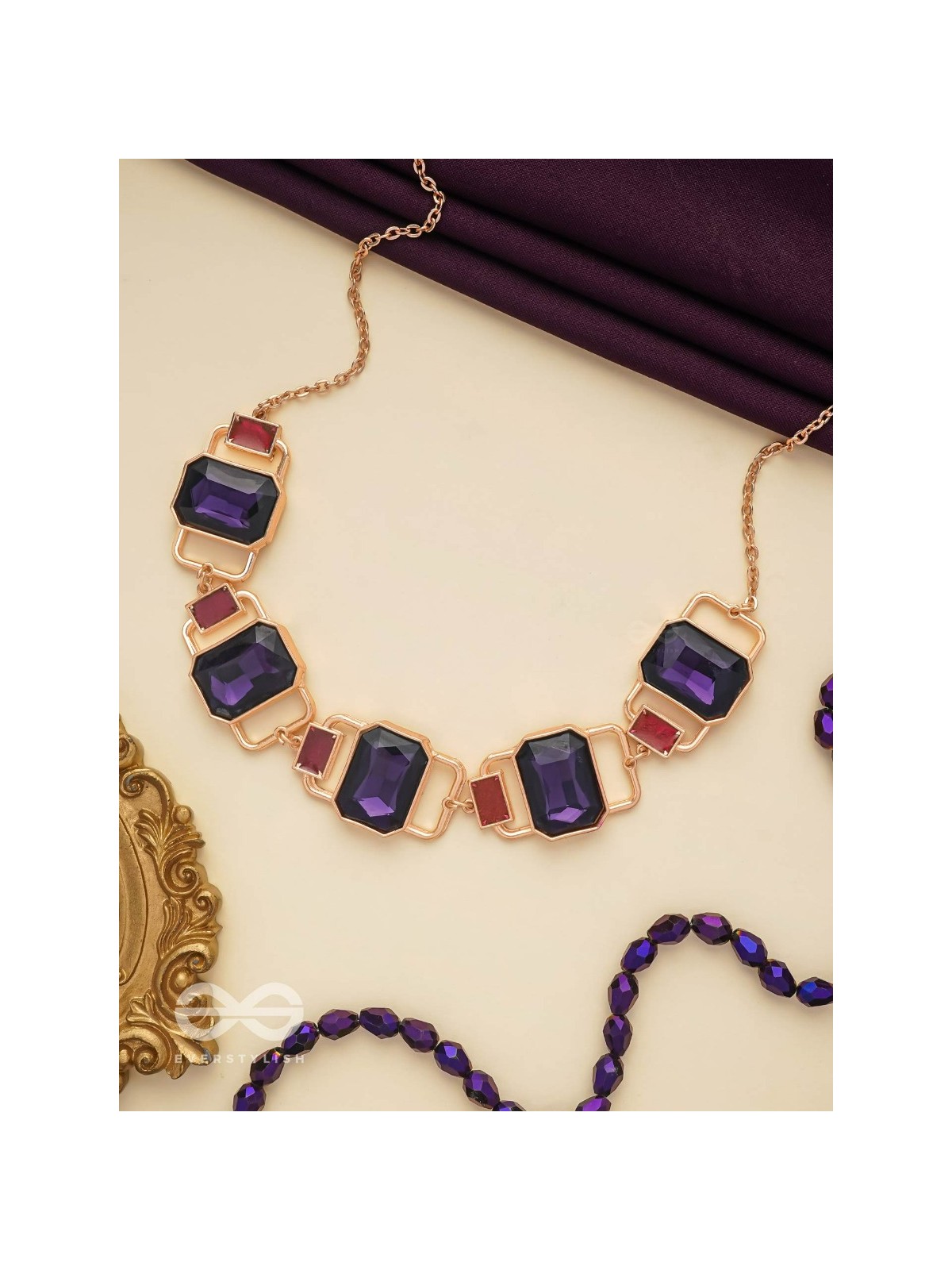 The Crystal Matrix - Statement Embellished Neckpiece