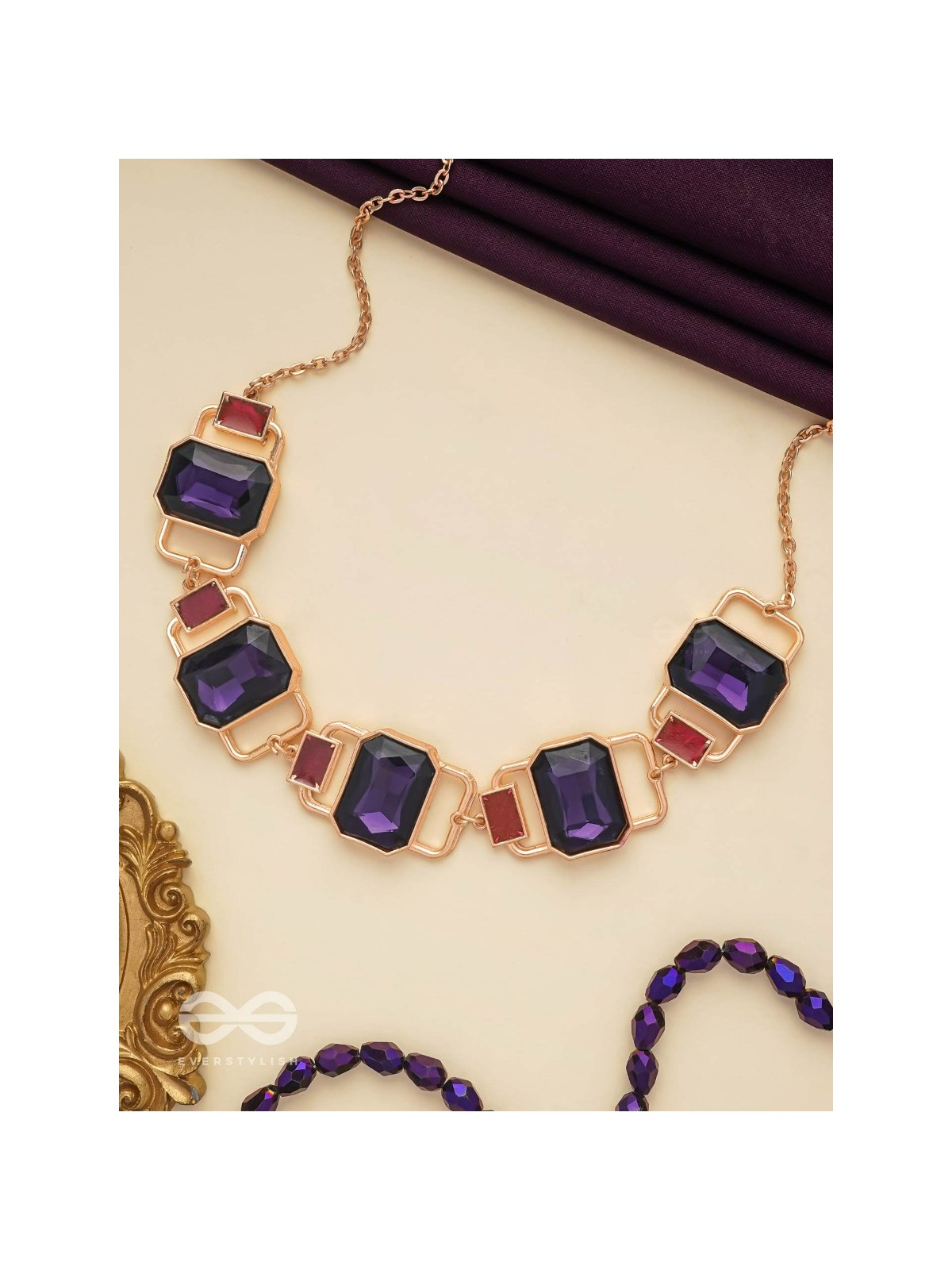 The Crystal Matrix - Statement Embellished Neckpiece