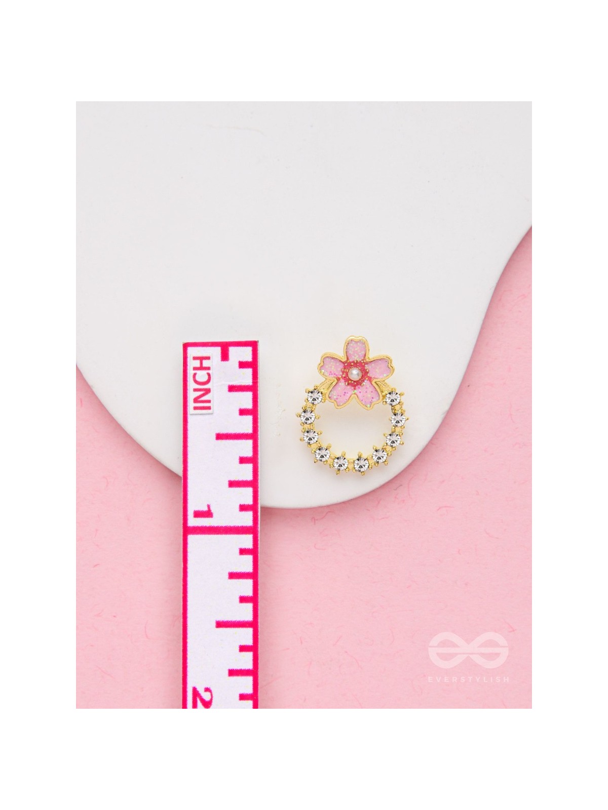 Sakura Sweetheart - Enameled Earrings