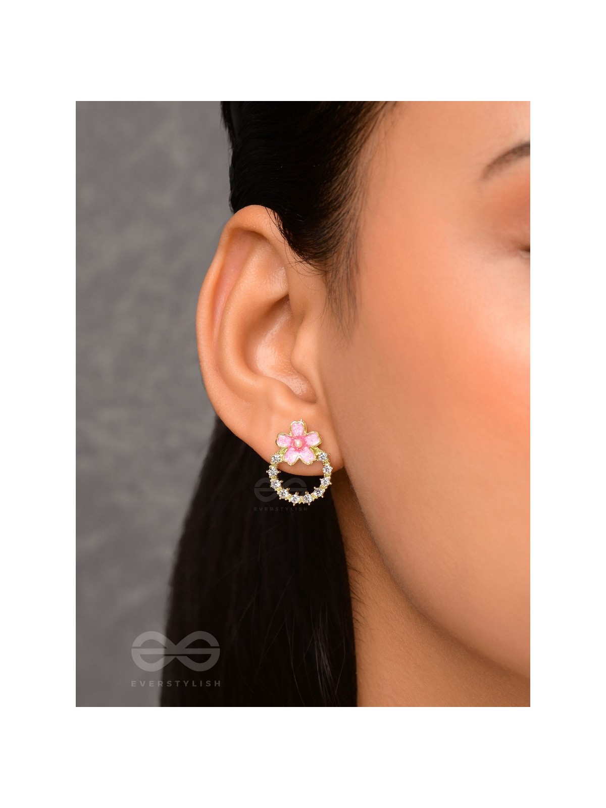Sakura Sweetheart - Enameled Earrings