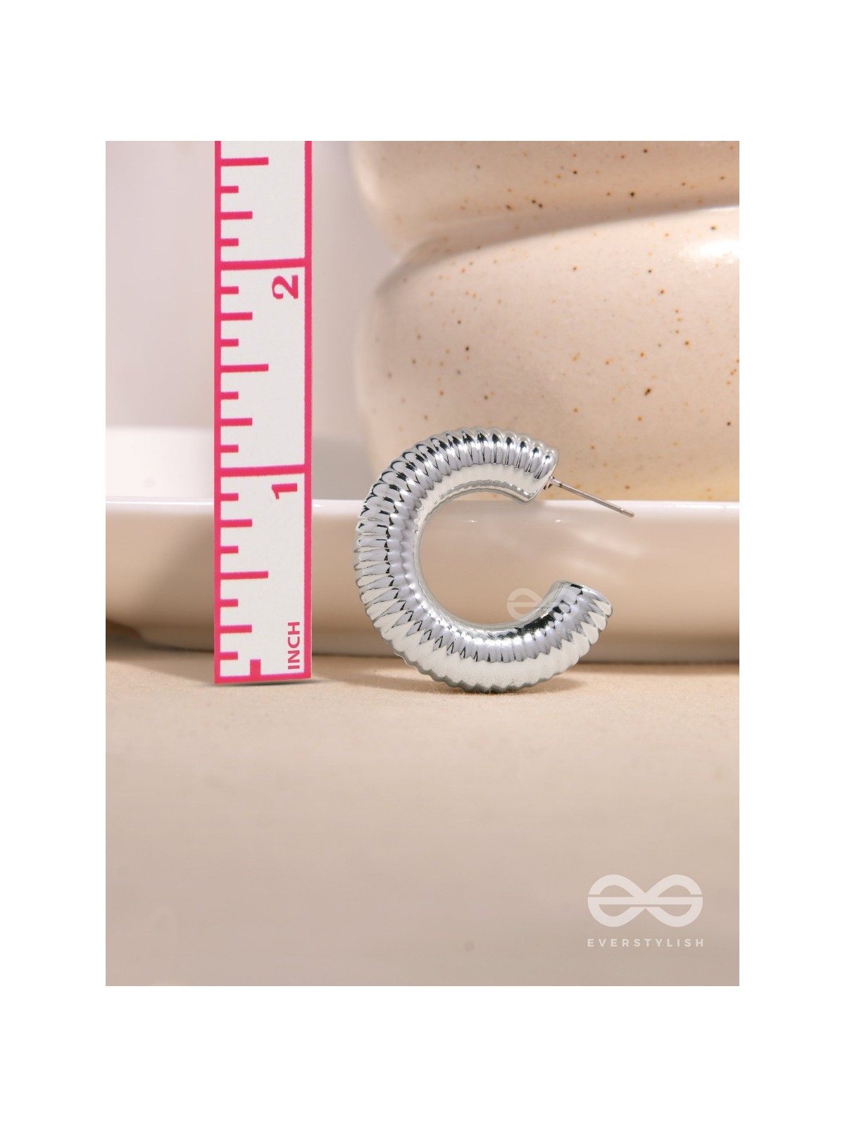 Sunlit Harmony - Statement Silver Earrings