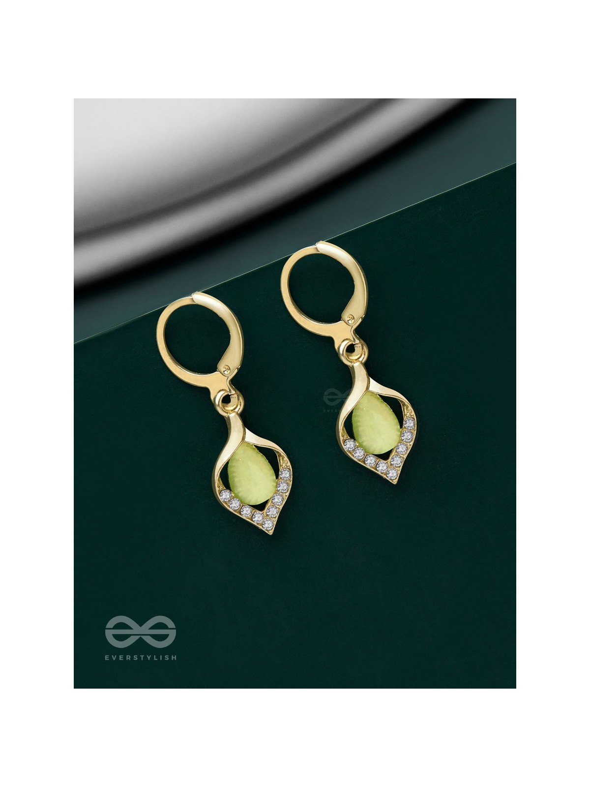 Aurora Canopy - Golden Embellished Earrings