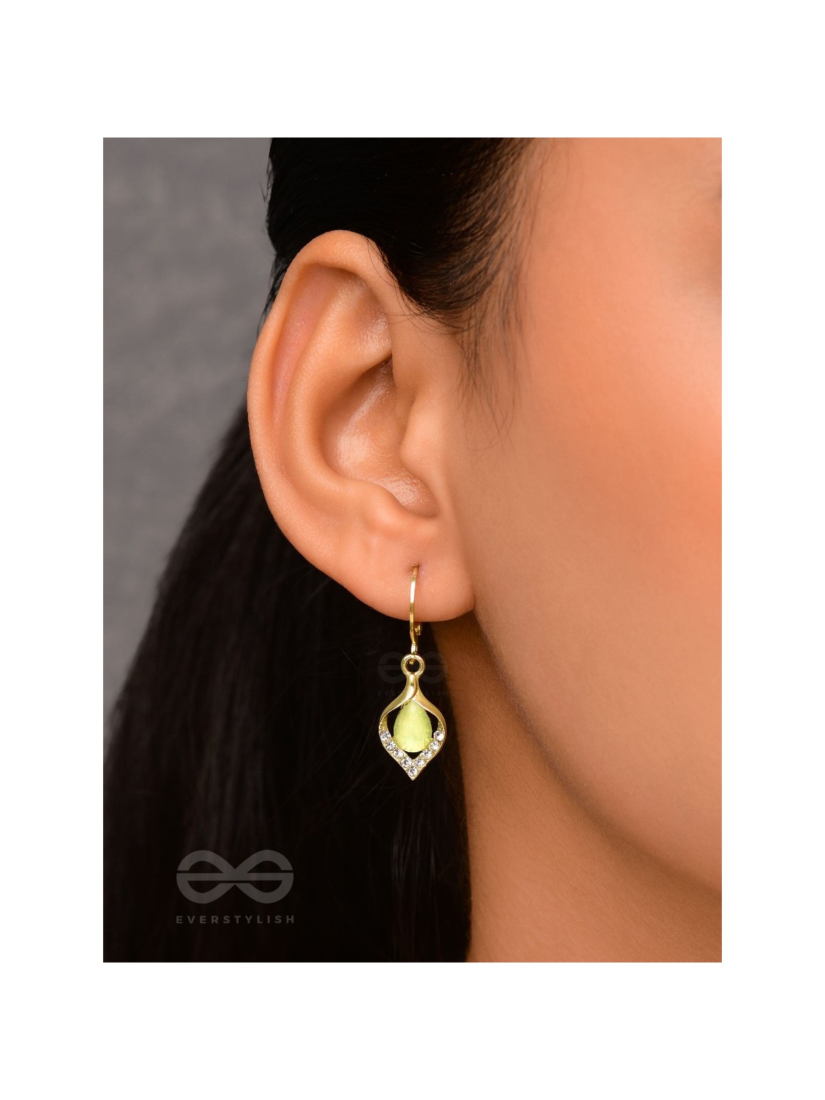 Aurora Canopy - Golden Embellished Earrings