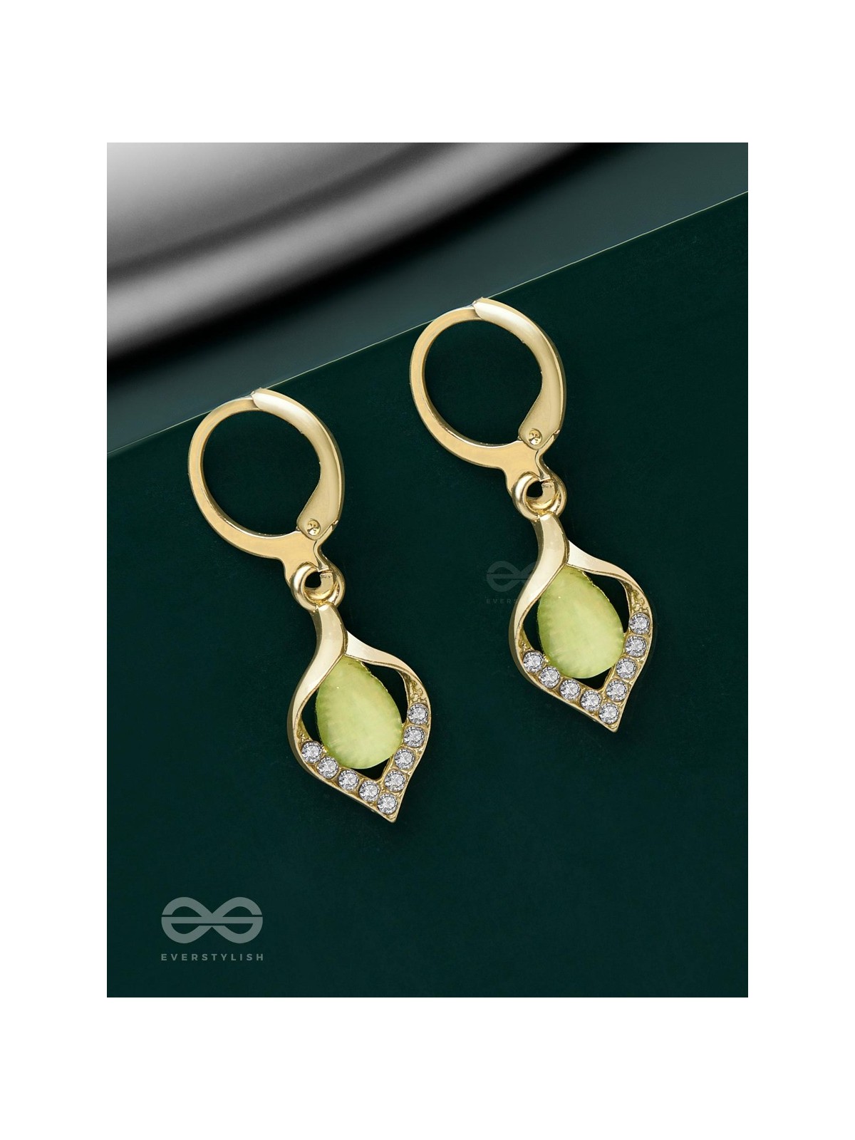 Aurora Canopy - Golden Embellished Earrings