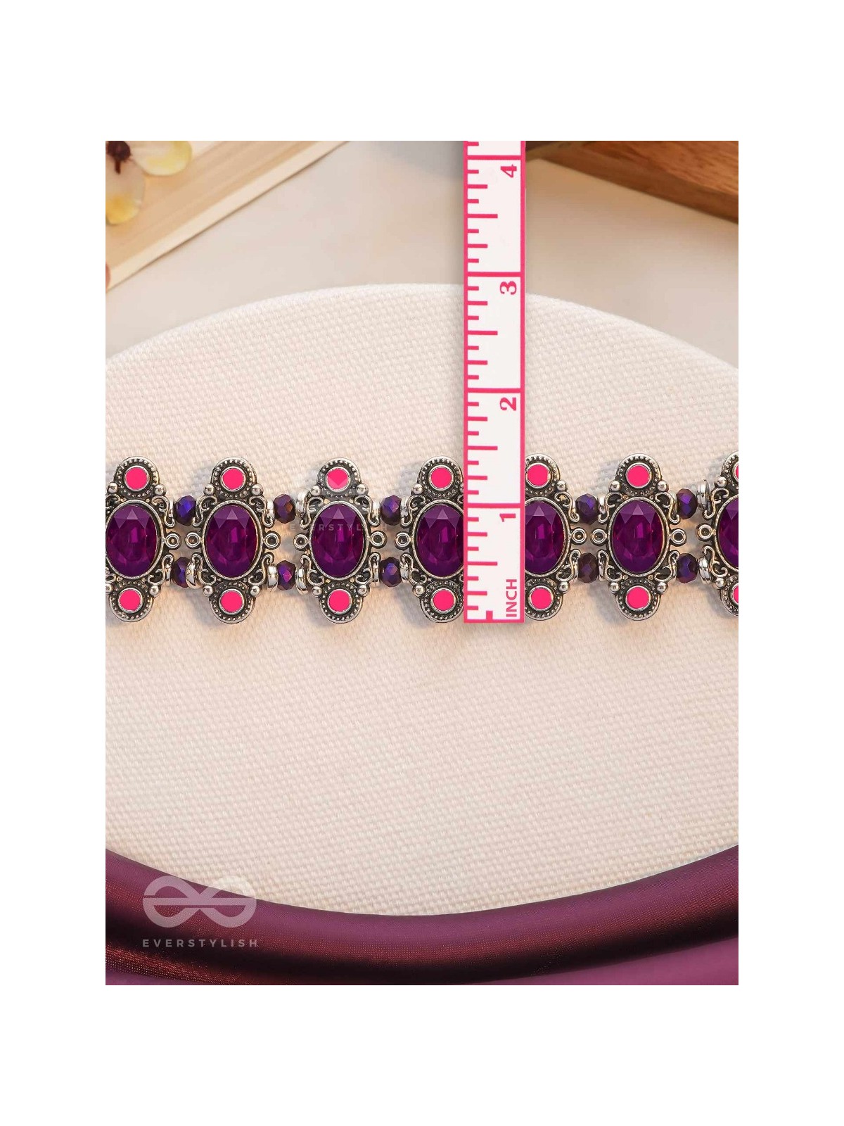 The Purple Passion - Statement Oxidised Neckpiece