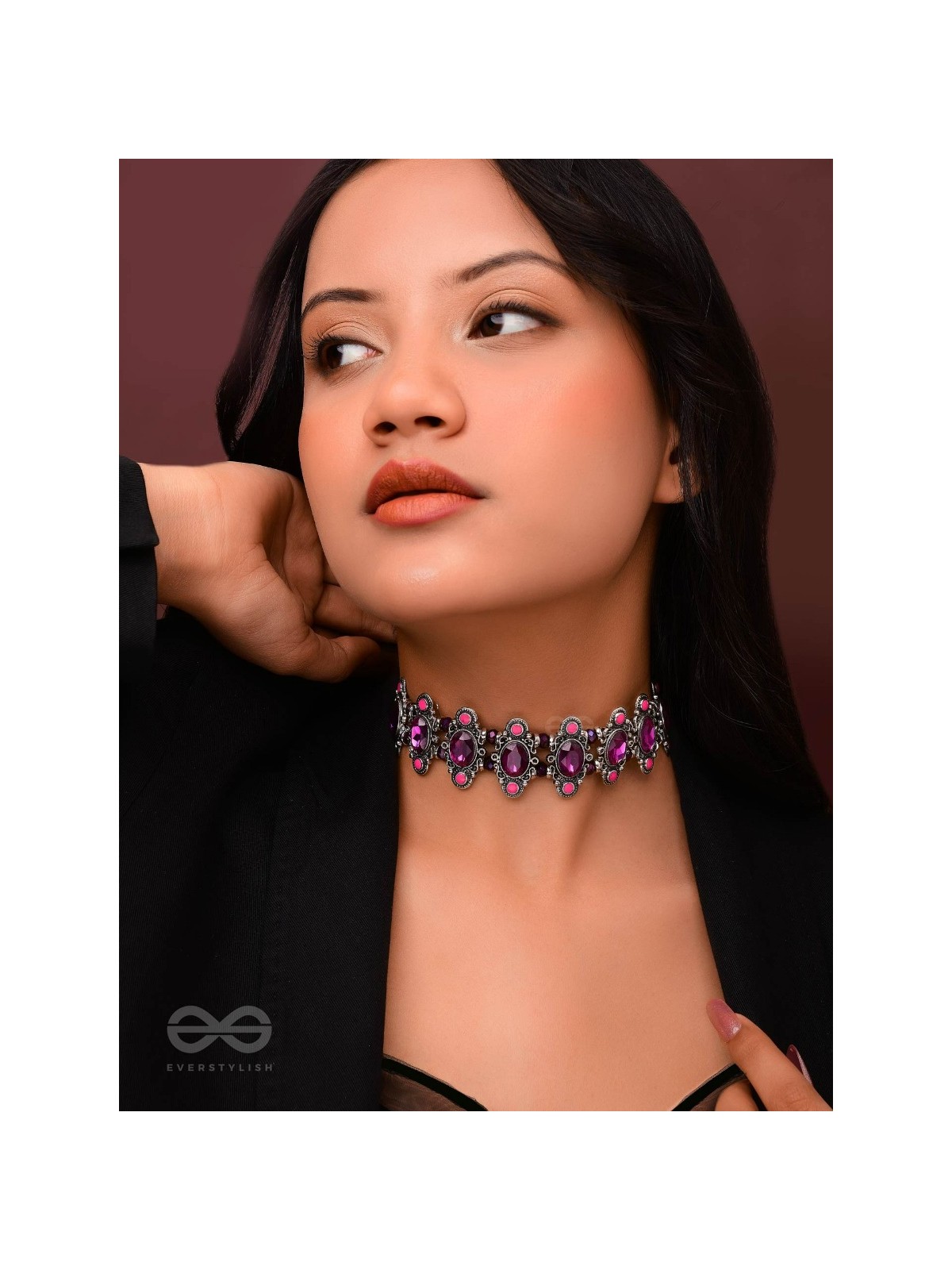 The Purple Passion - Statement Oxidised Neckpiece