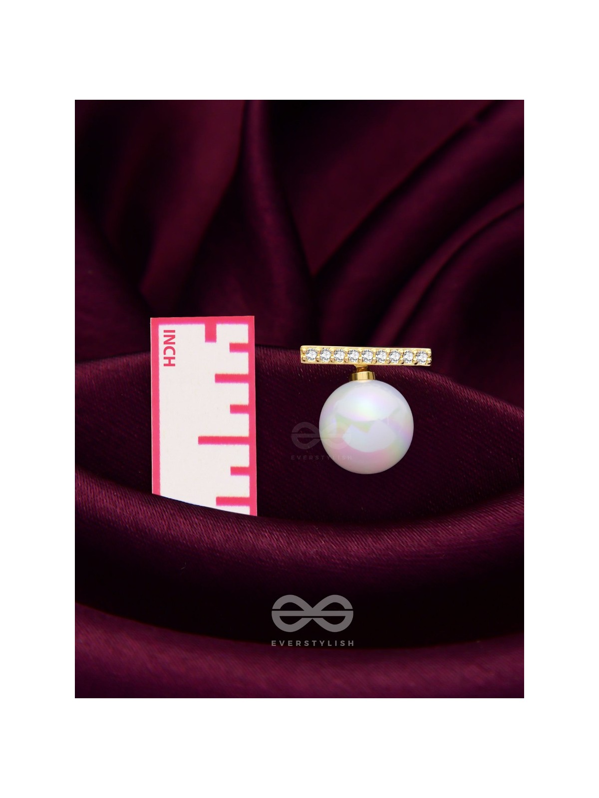 Modern Grace - Golden Embellished Ear Jackets