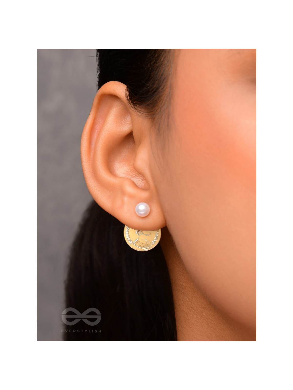 Victorian Rush - Golden Pearl Ear Jackets