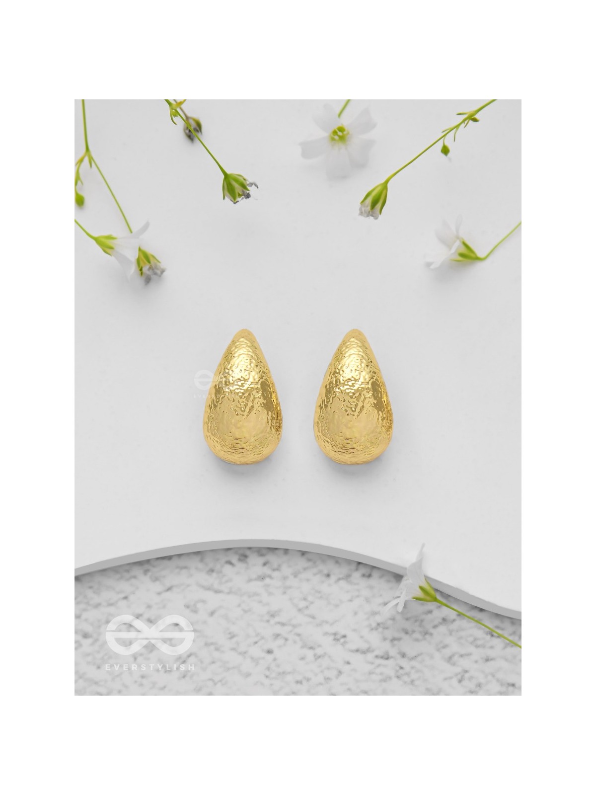 Gilded Illumination - Golden Earrings