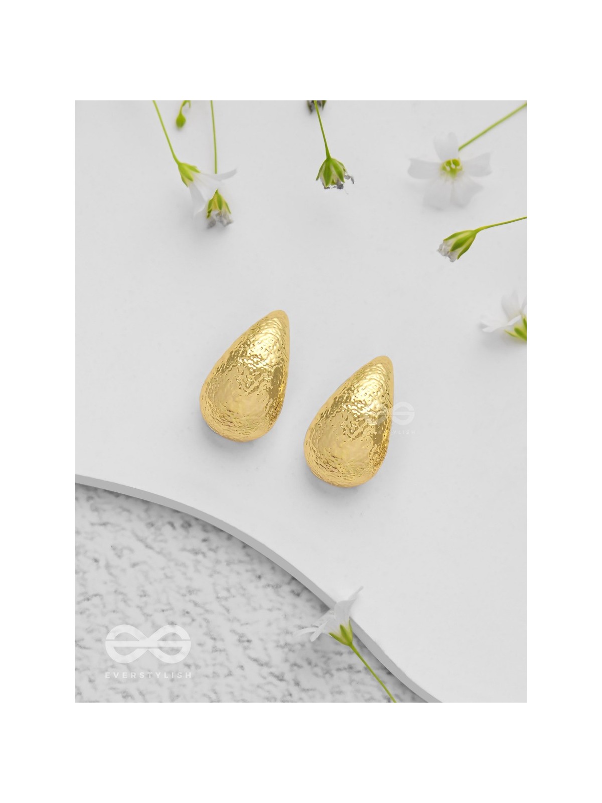 Gilded Illumination - Golden Earrings