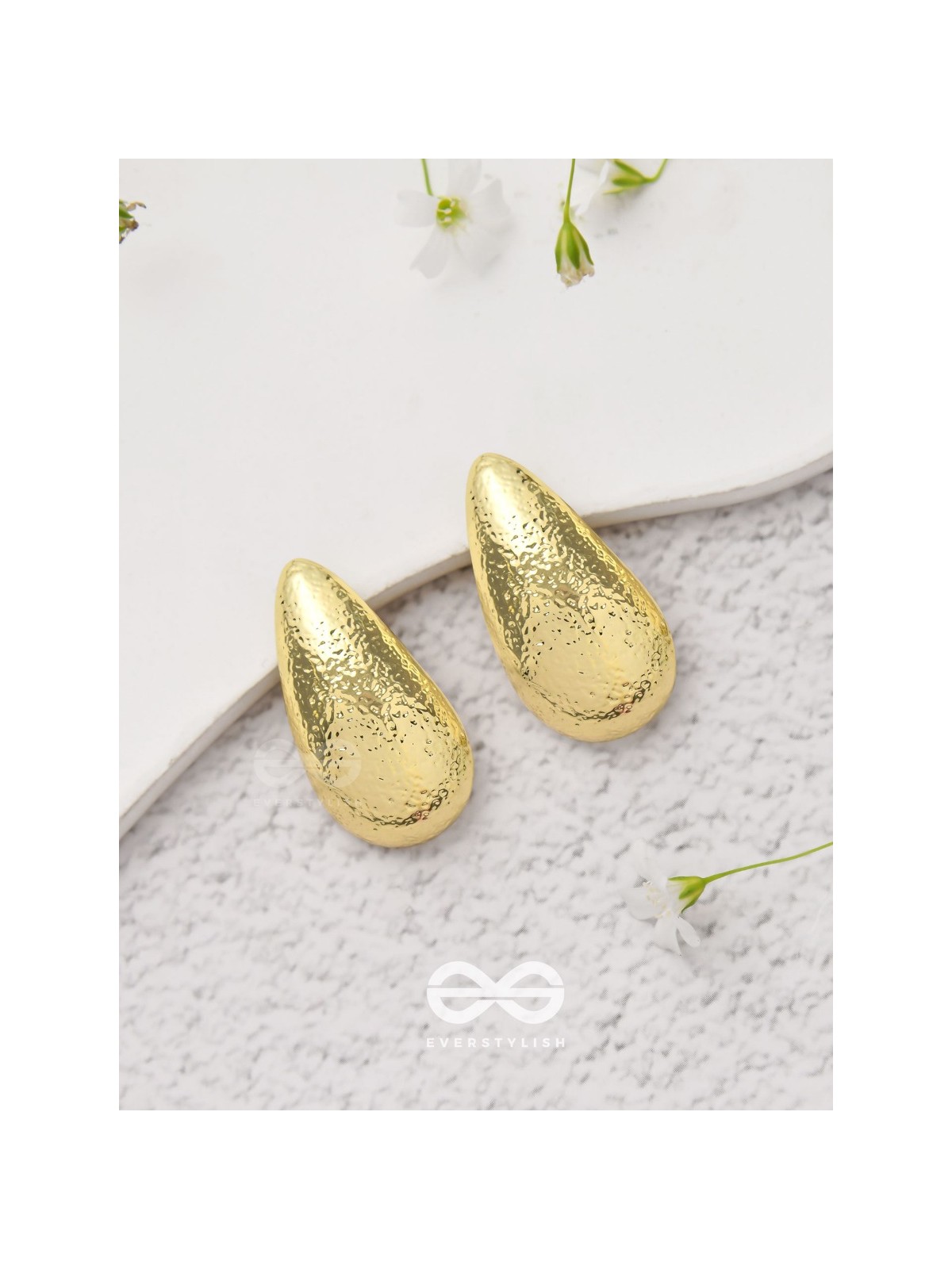 Droplet Delights - Golden Earrings