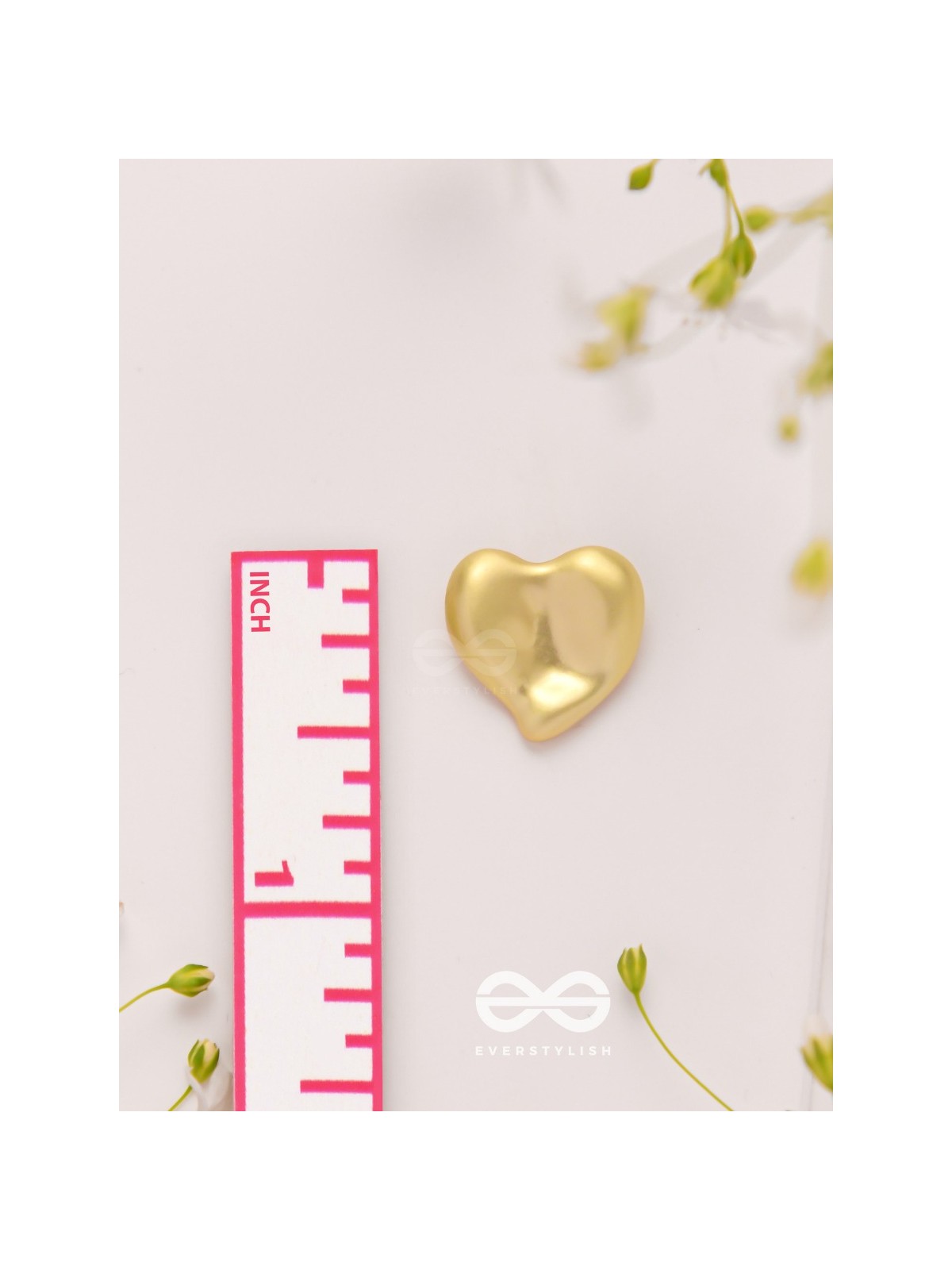 Love Affection - Golden Stud Earrings 
